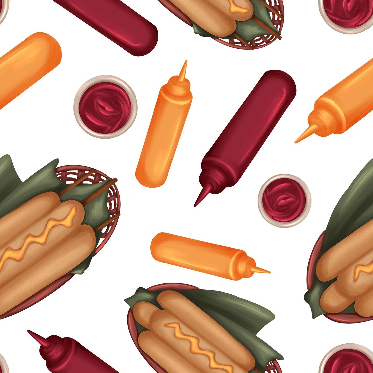 1280x1280 Free Corn Dog & Dog Image