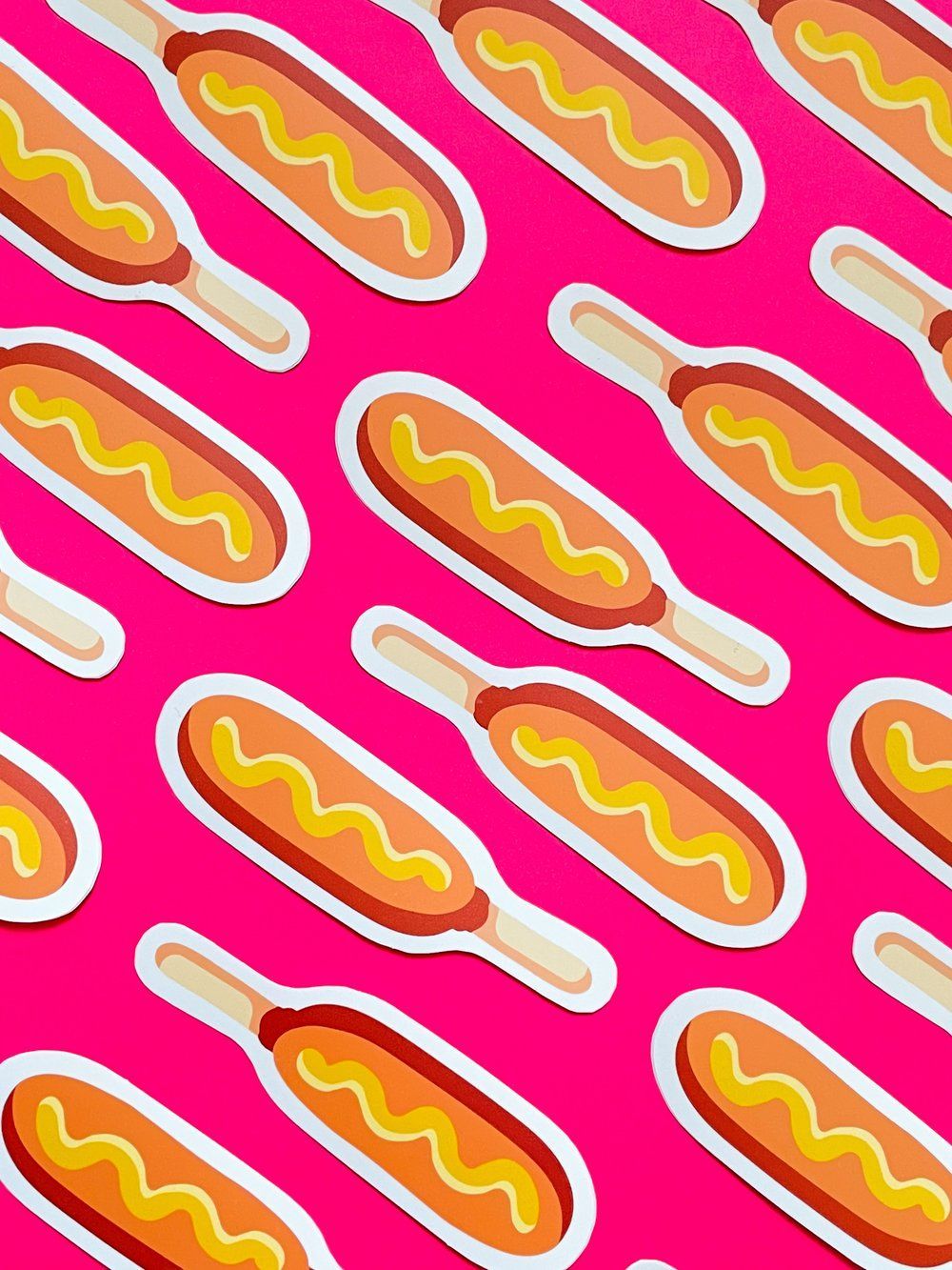 1000x1333 Corndog Sticker. Goodies and Co