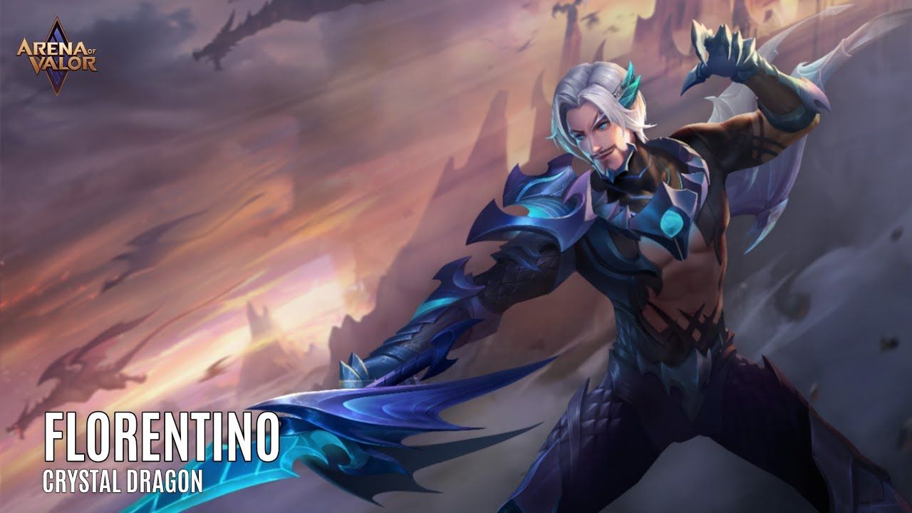 1280x720 Skin Spotlight. Florentino: Crystal Dragon. Arena of Valor