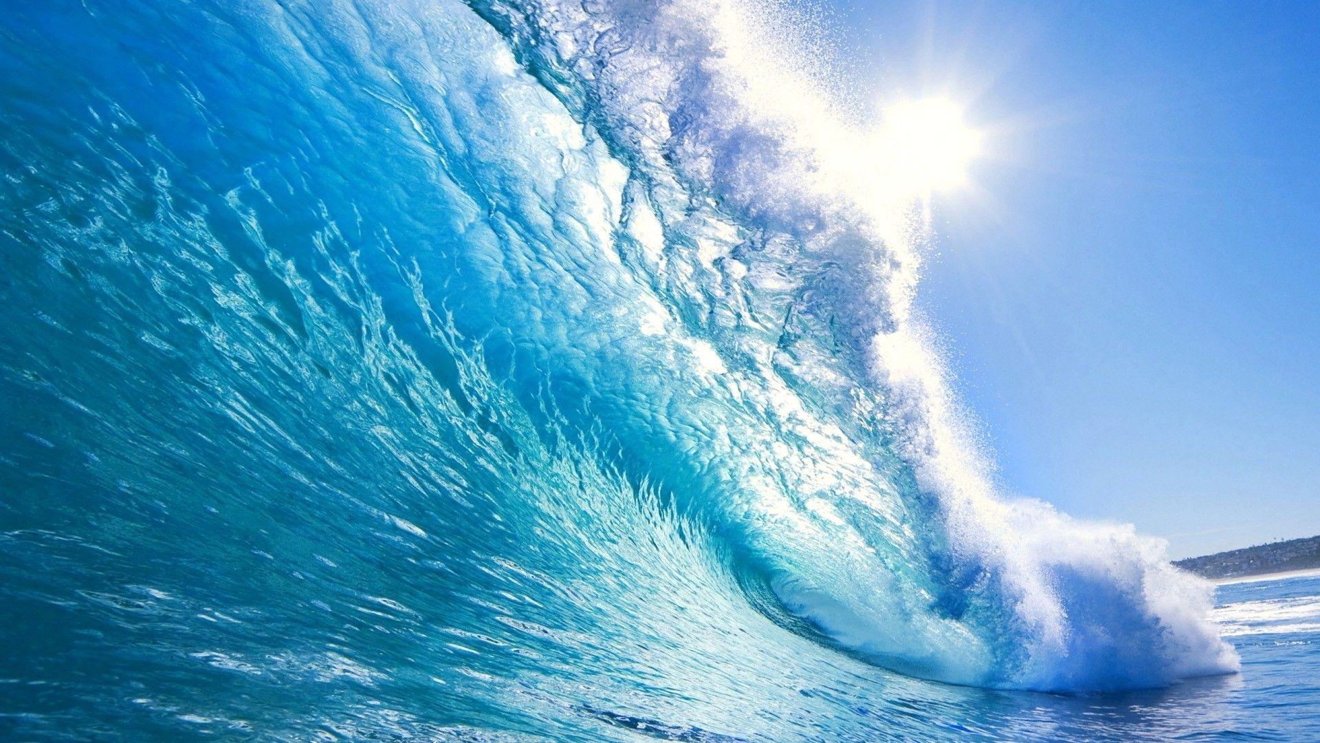 1920x1080 Ocean Waves Desktop Background Wallpaper HD Desktop - Ocean Waves