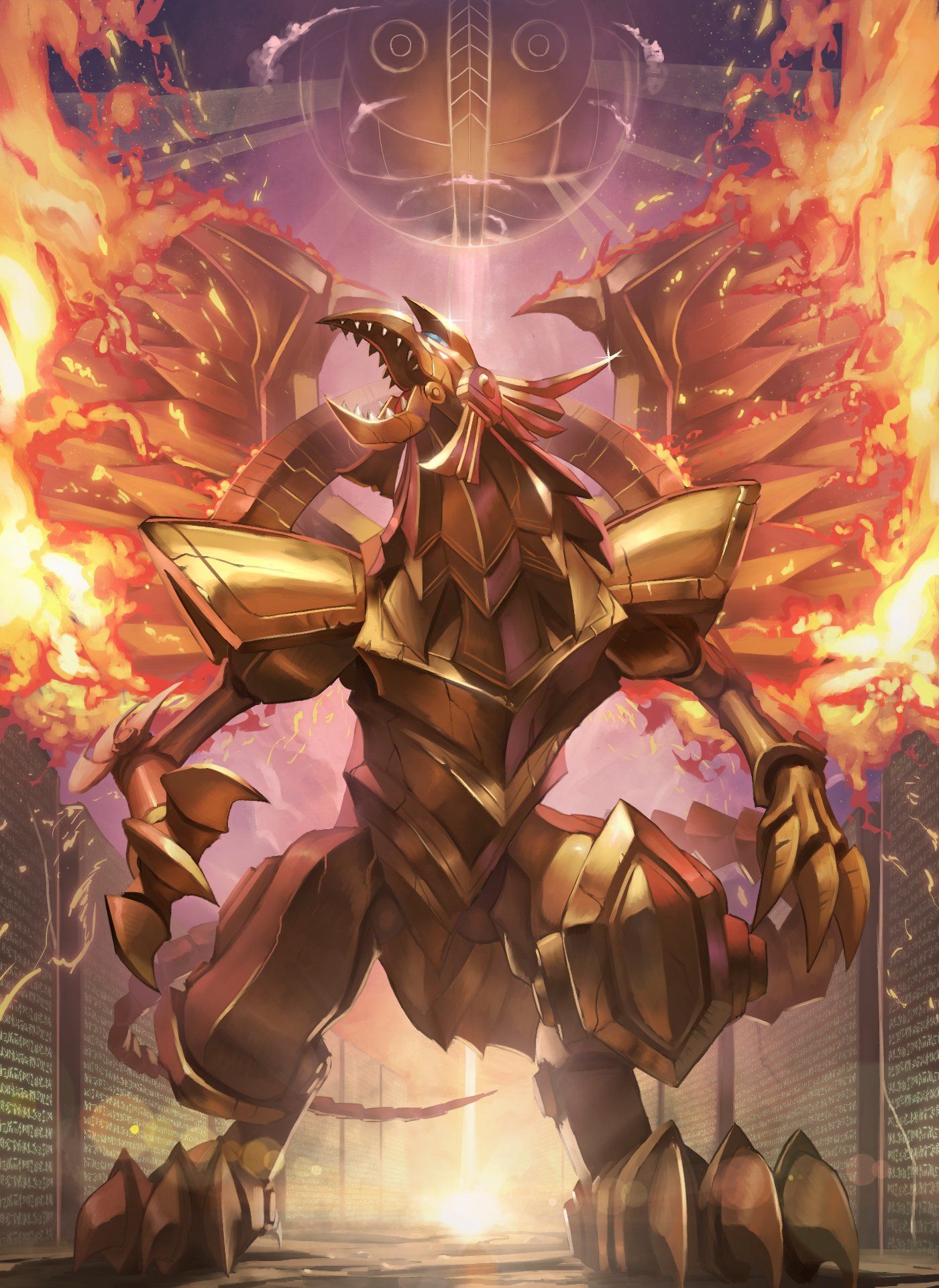 1400x1920 The Winged Dragon Of Ra (yu Gi Oh!) Drawn