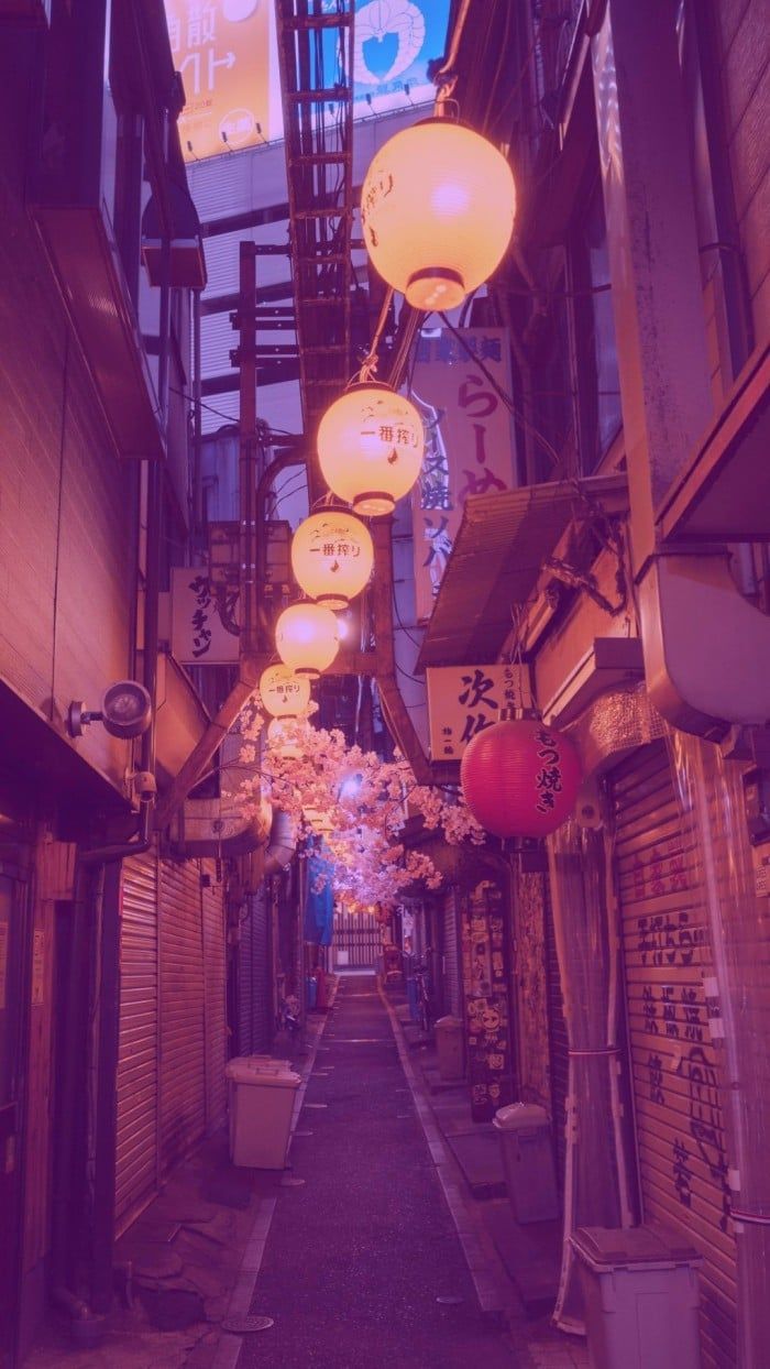 700x1244 Free Modern Aesthetic Asian Streets Mobile Wallpaper