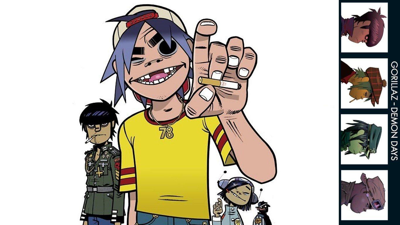 1366x768 Gorillaz wallpaper 1366x768 (laptop) desktop background