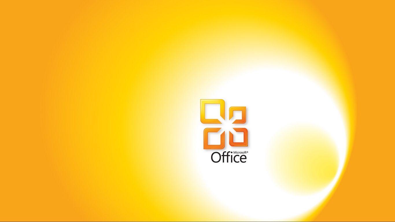 1366x768 Download wallpaper 1366x768 microsoft, office, yellow, white