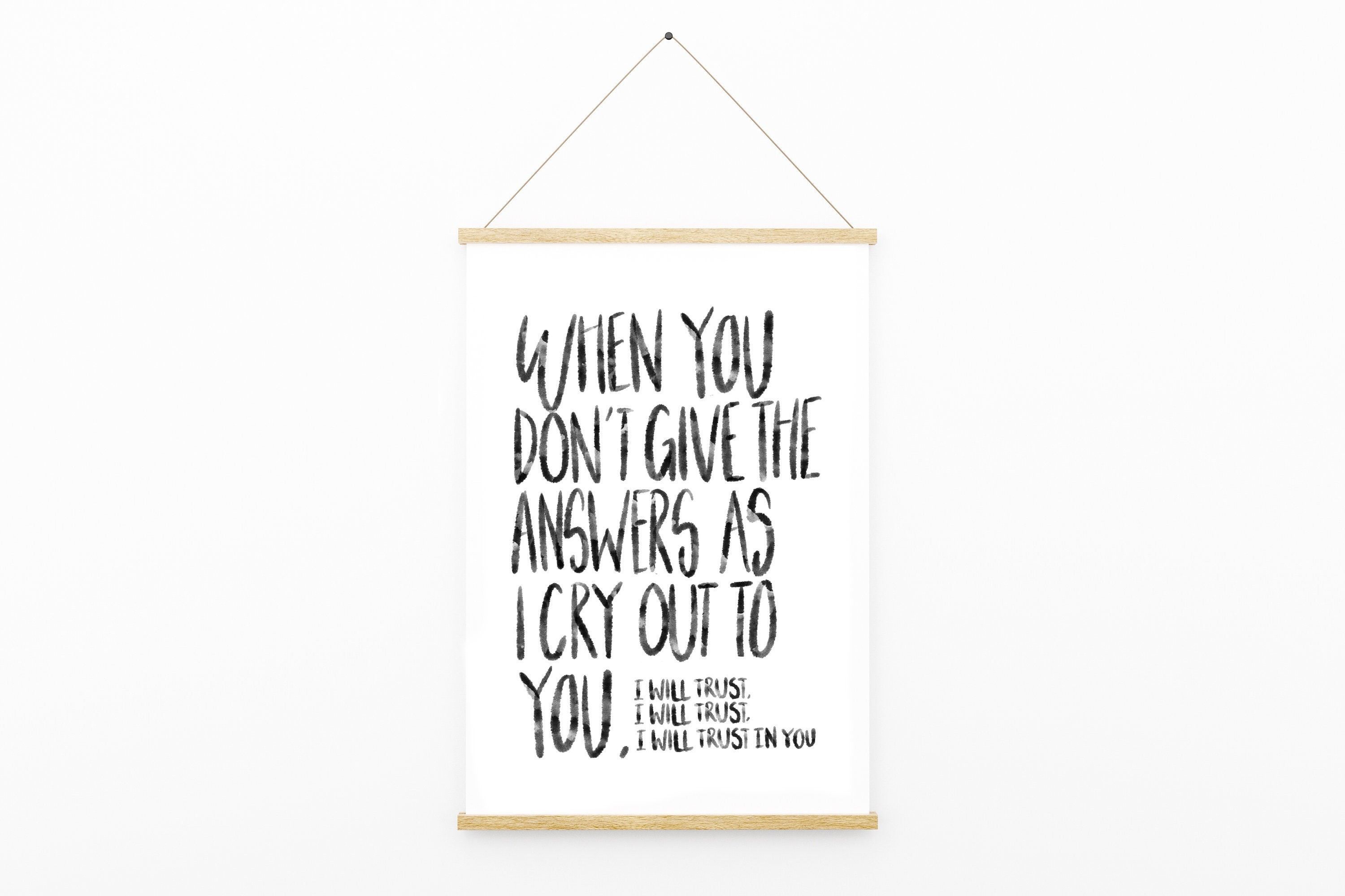 3000x2000 Instant Download Trust in You Lauren Daigle Lyrics Hand