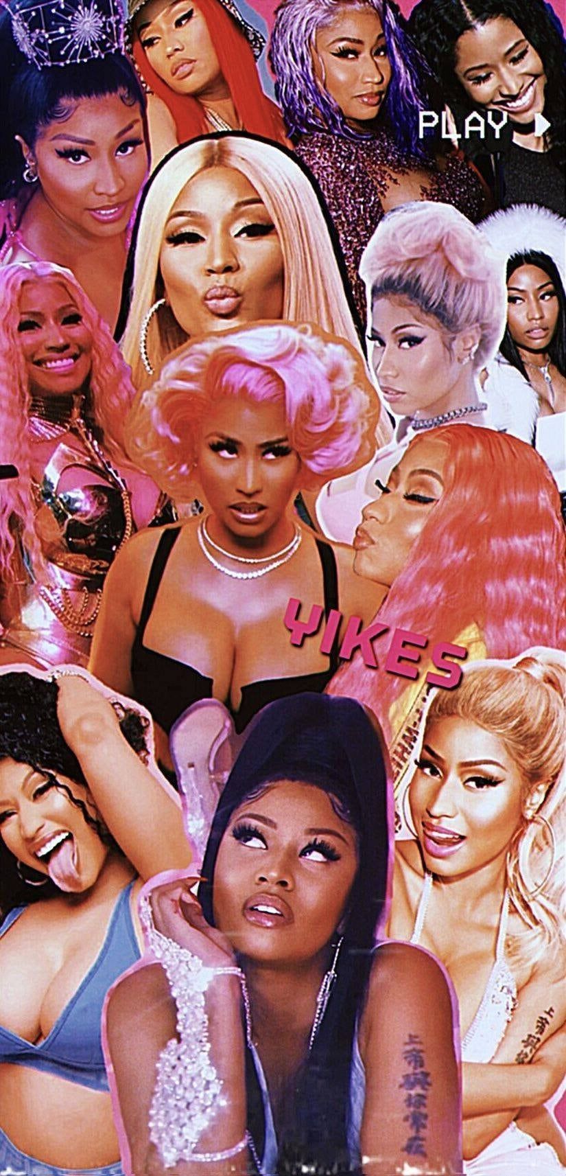825x1713 Female Rappers Wall Collage