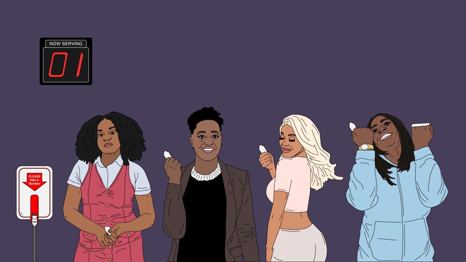 1600x900 Girl Rapper Cartoon Wallpaper