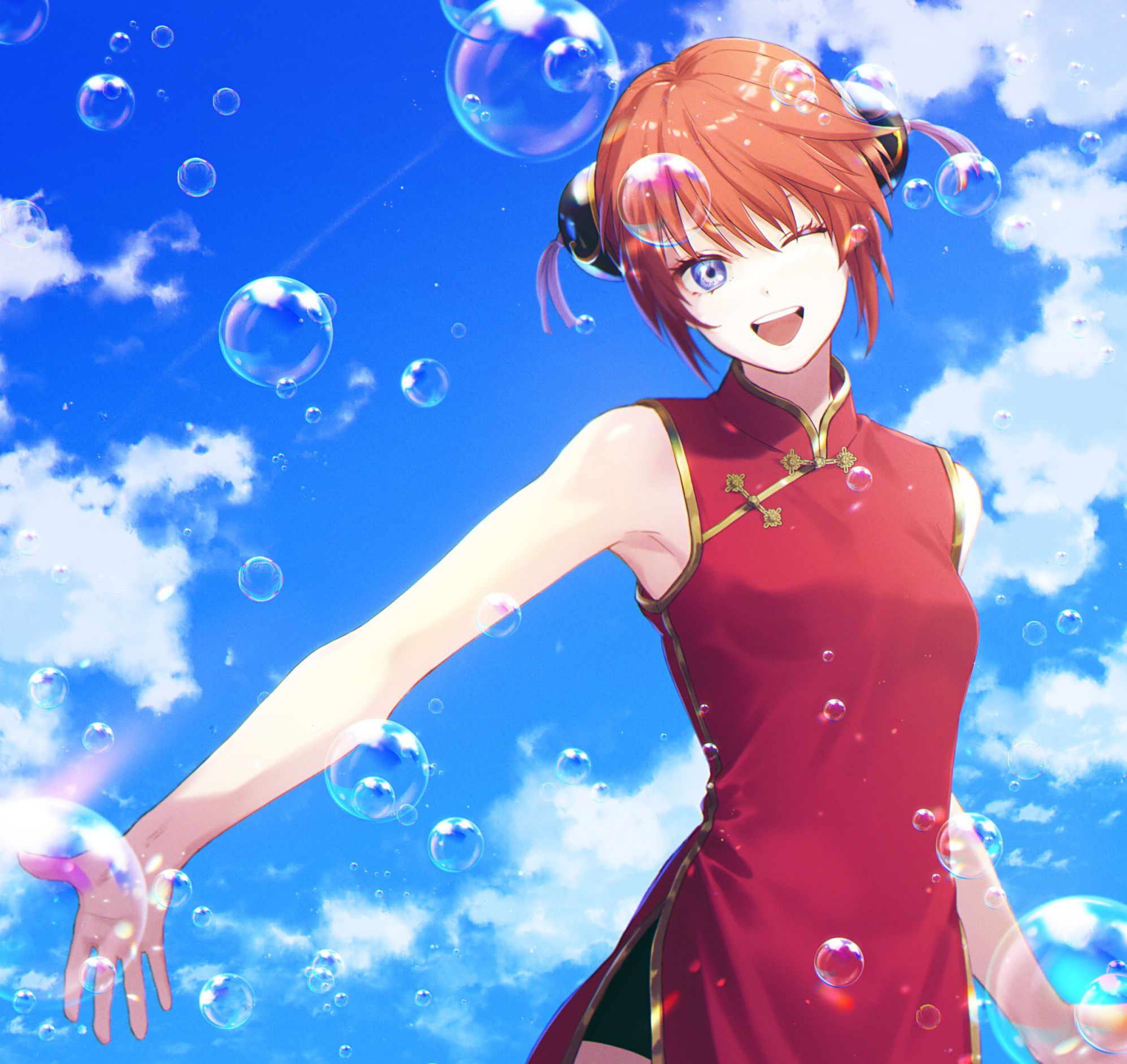 1996x1885 kagura (gintama) drawn