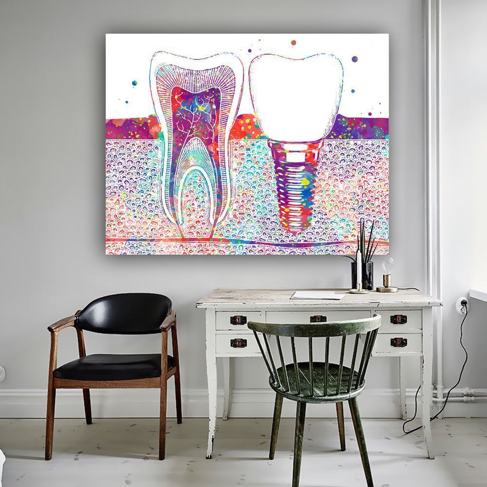 1000x1000 Dental ART Poster Canvas