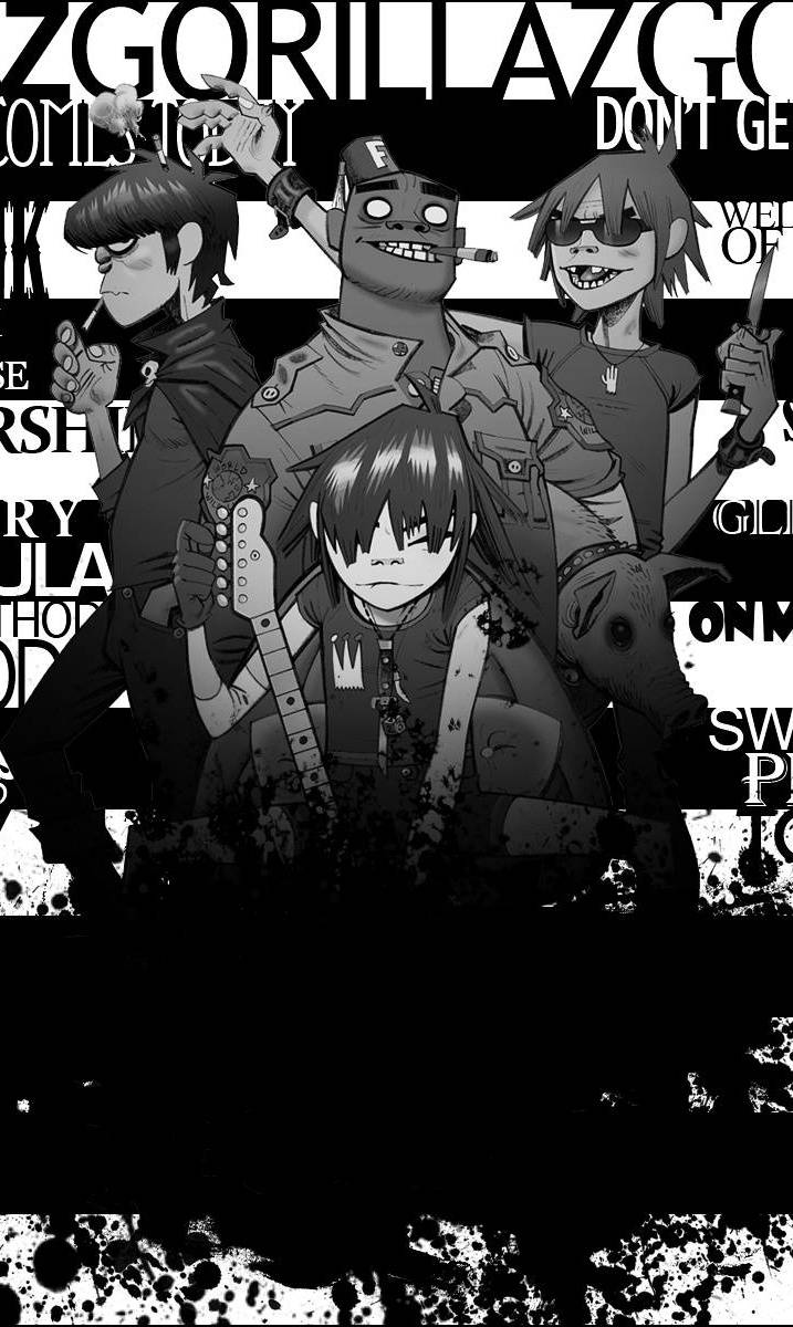 717x1200 Gorillaz Wallpaper
