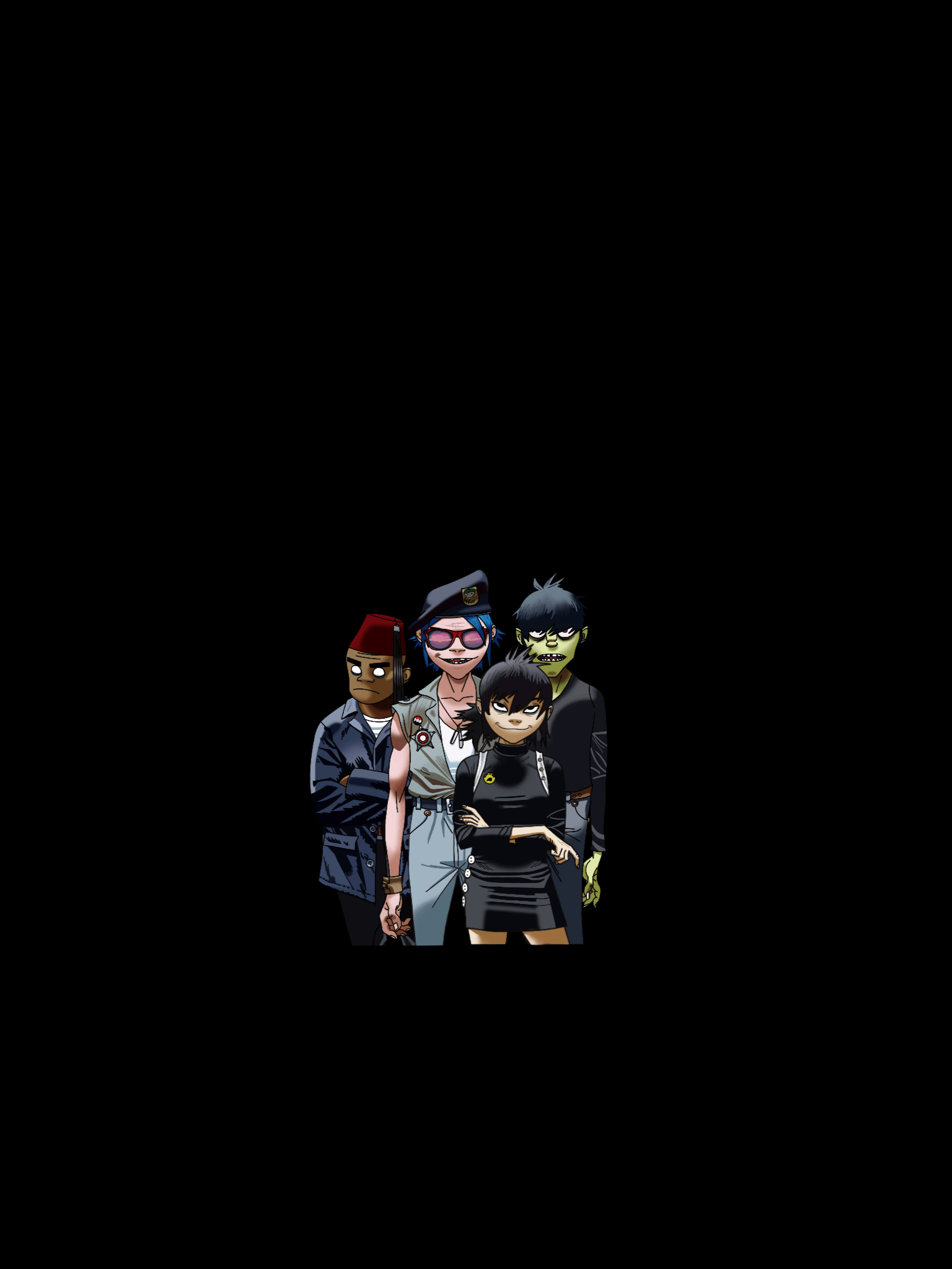 1536x2048 Gorillaz Humanz Tour lấy cảm hứng từ điện thoại Hình nền iPhone