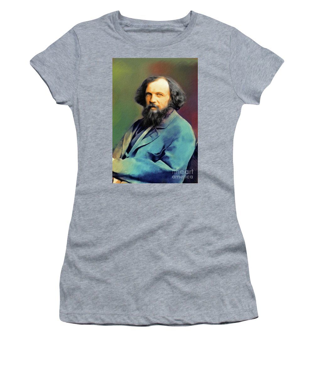 1000x1200 Dmitri Mendeleev, Famous Scientist Women's T Shirt By Esoterica Art Agency
