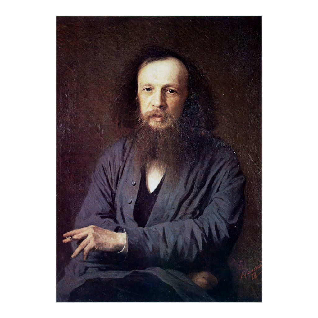 1024x1024 Dmitri Ivanovich Mendeleev by Ivan Kramskoy Poster. Zazzle. Portrait, Portrait painting, Russian artists