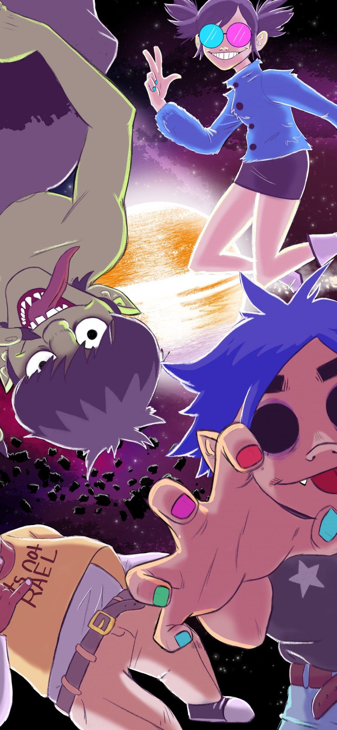 1125x2436 Download Wallpaper 1125x2436 Noodle, Murdoc niccals, Virtual band