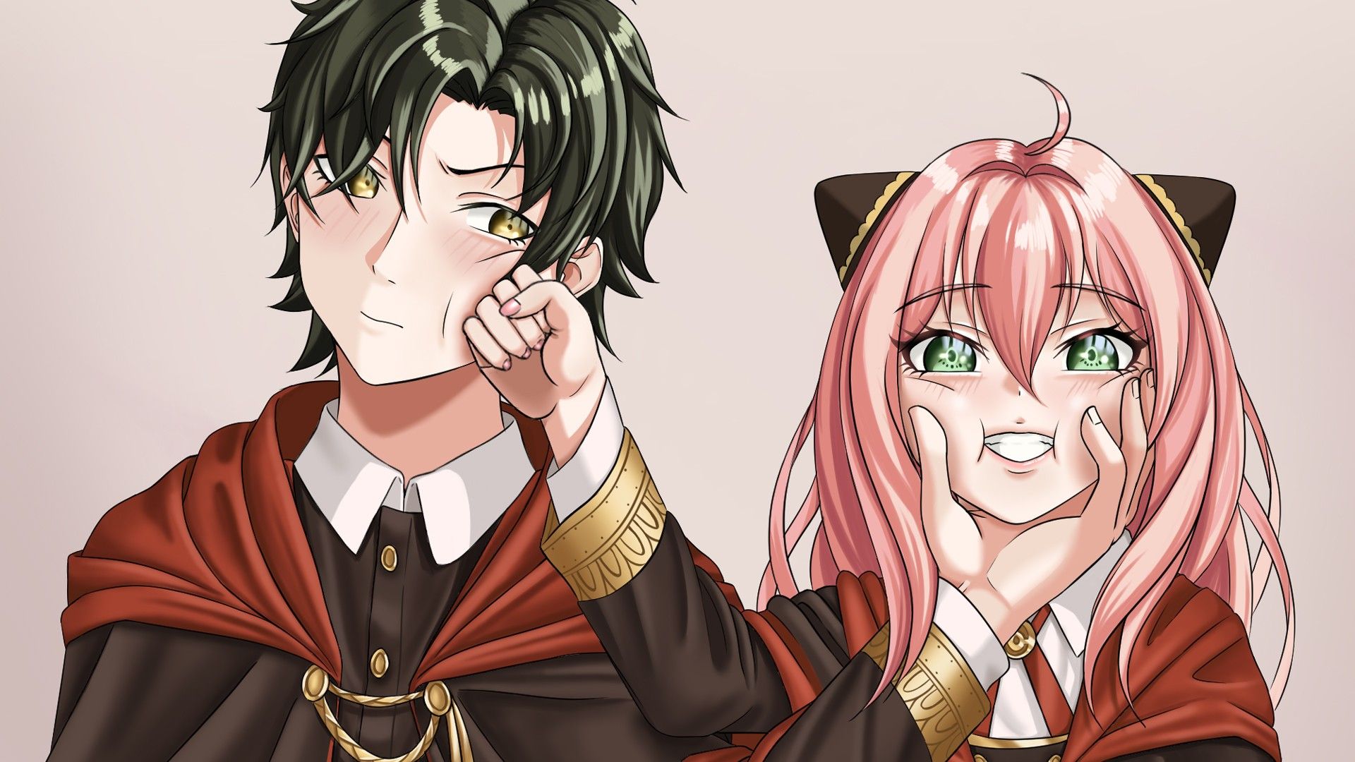 1920x1080 Anya Forger Damian Desmond HD Spy x Family Wallpaper