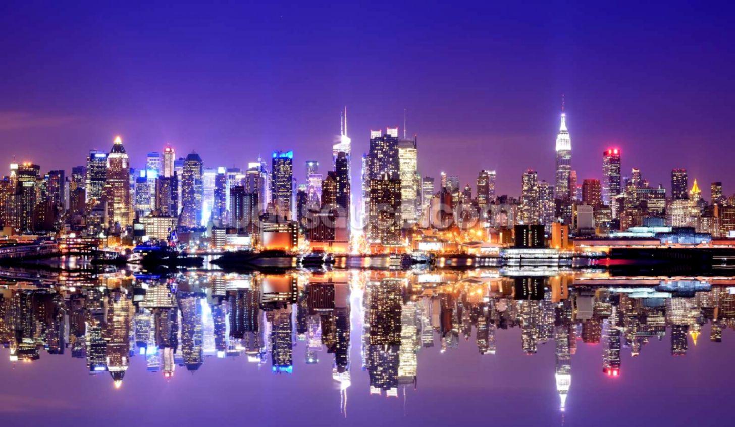 1456x846 Vintage City Skyline Wallpaper