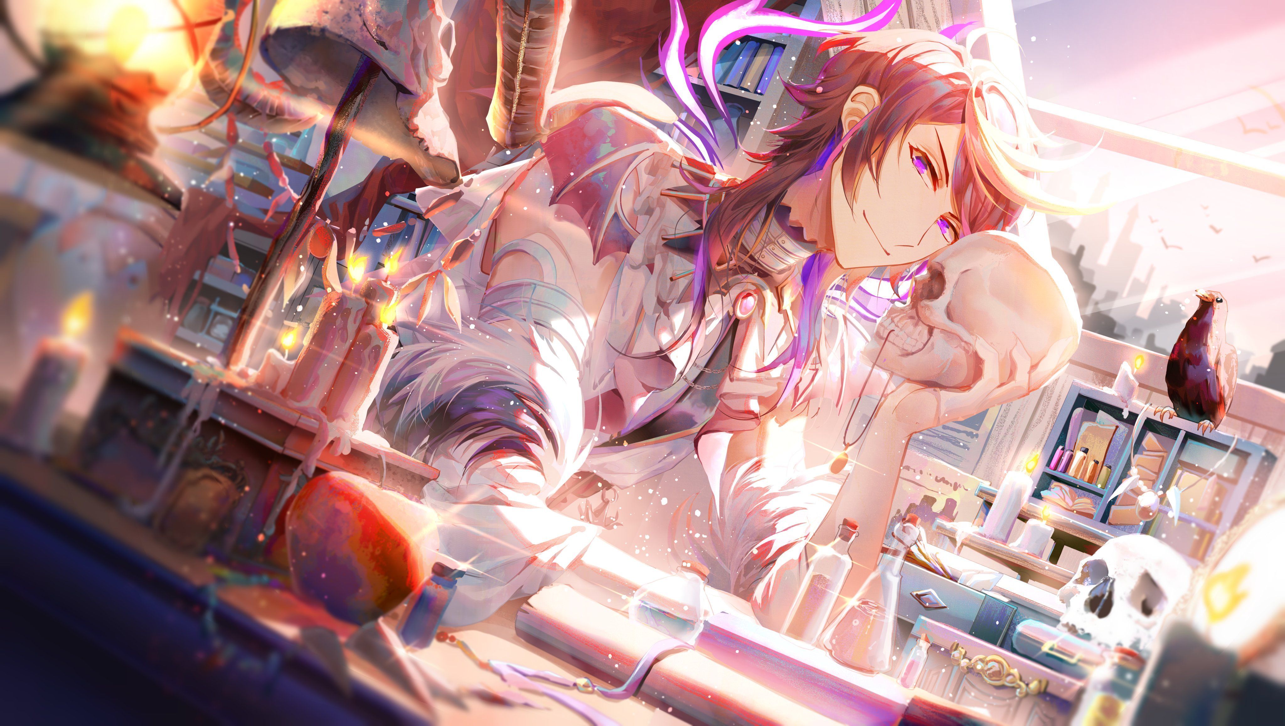 4096x2315 REKU on X: Shu Yamino #YaminoArt #ShuYamino #Luxiem #にじさんじ #VTuberEN #NIJISANJI_EN #FANART #illustration / X