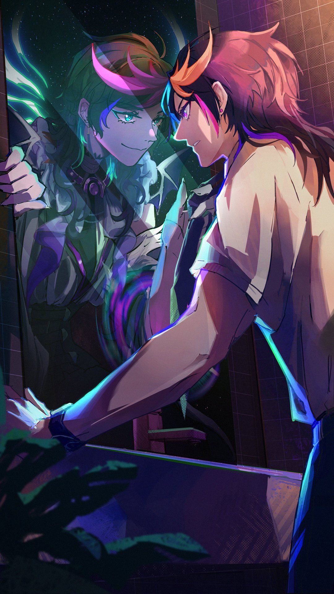 1080x1920 shu yamino and shu hikarino (nijisanji and 1 more) drawn by j._(jadedcyan)