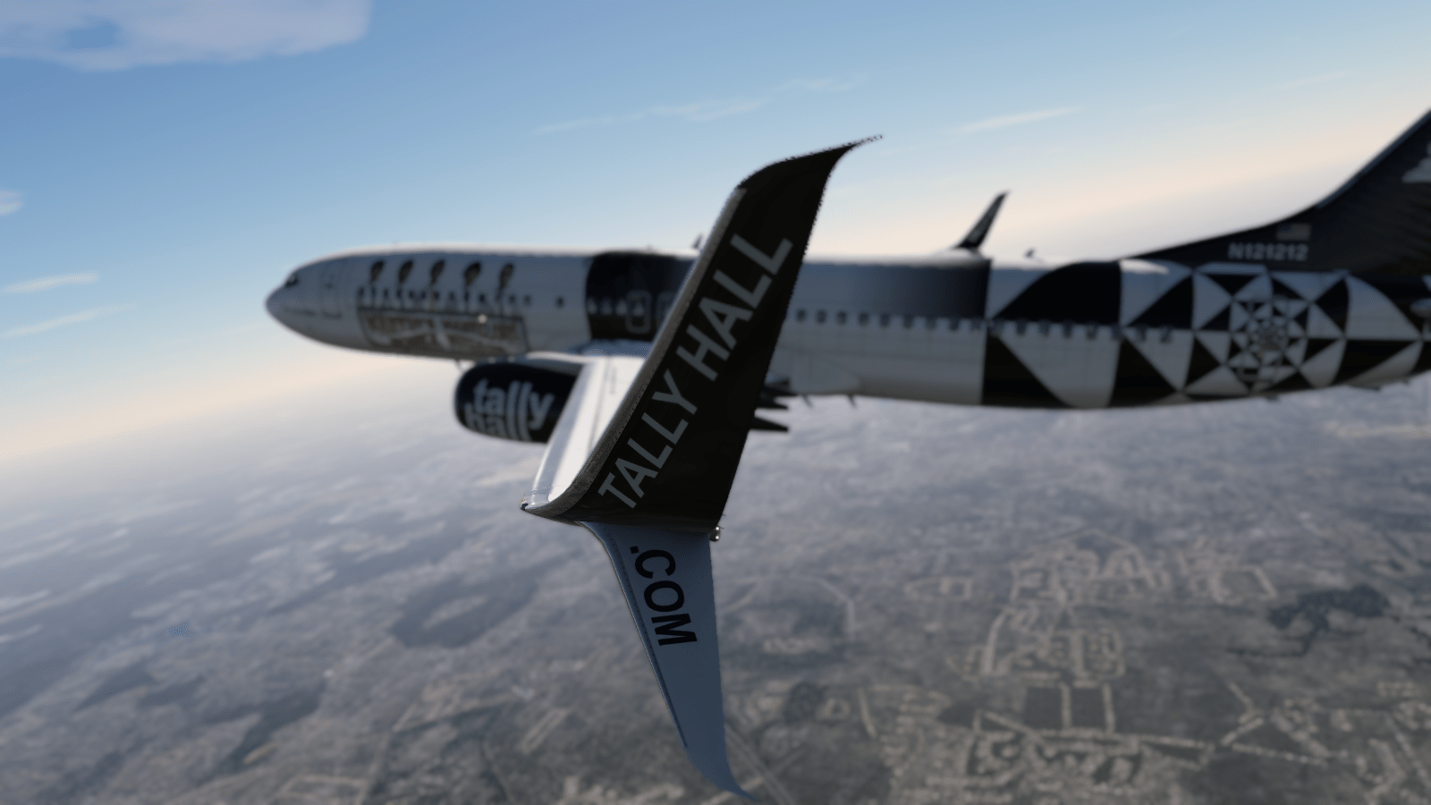 1600x900 Tally Hall Livery For LevelUp Zibo 737 800 Skins Plane.Org Forum