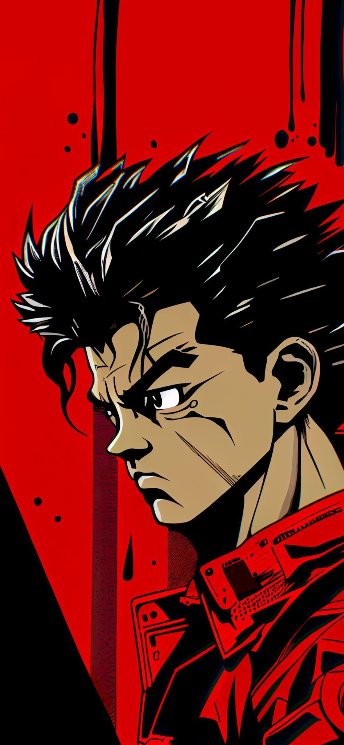 1183x2560 Akira Shotaro Kaneda Red Wallpaper Akira Wallpaper