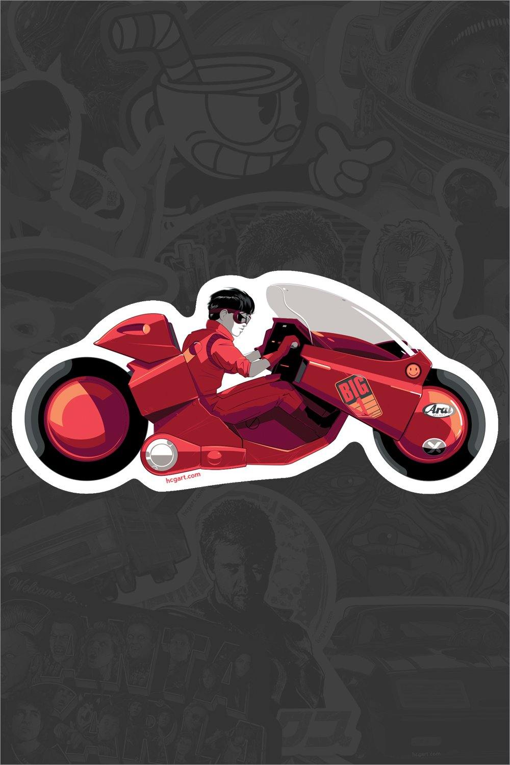 1000x1500 Kaneda's Bike Sticker by Craig Drake Complex Gallery