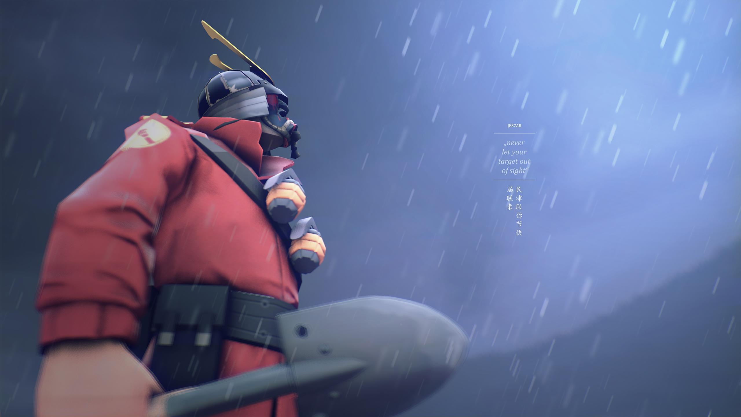 2560x1440 Team Fortress 2 Soldier Wallpaper