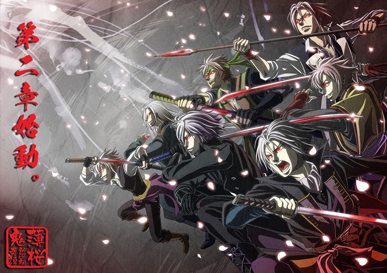 1280x904 Desktop Wallpaper Hakuouki Young man Shinsengumi Anime