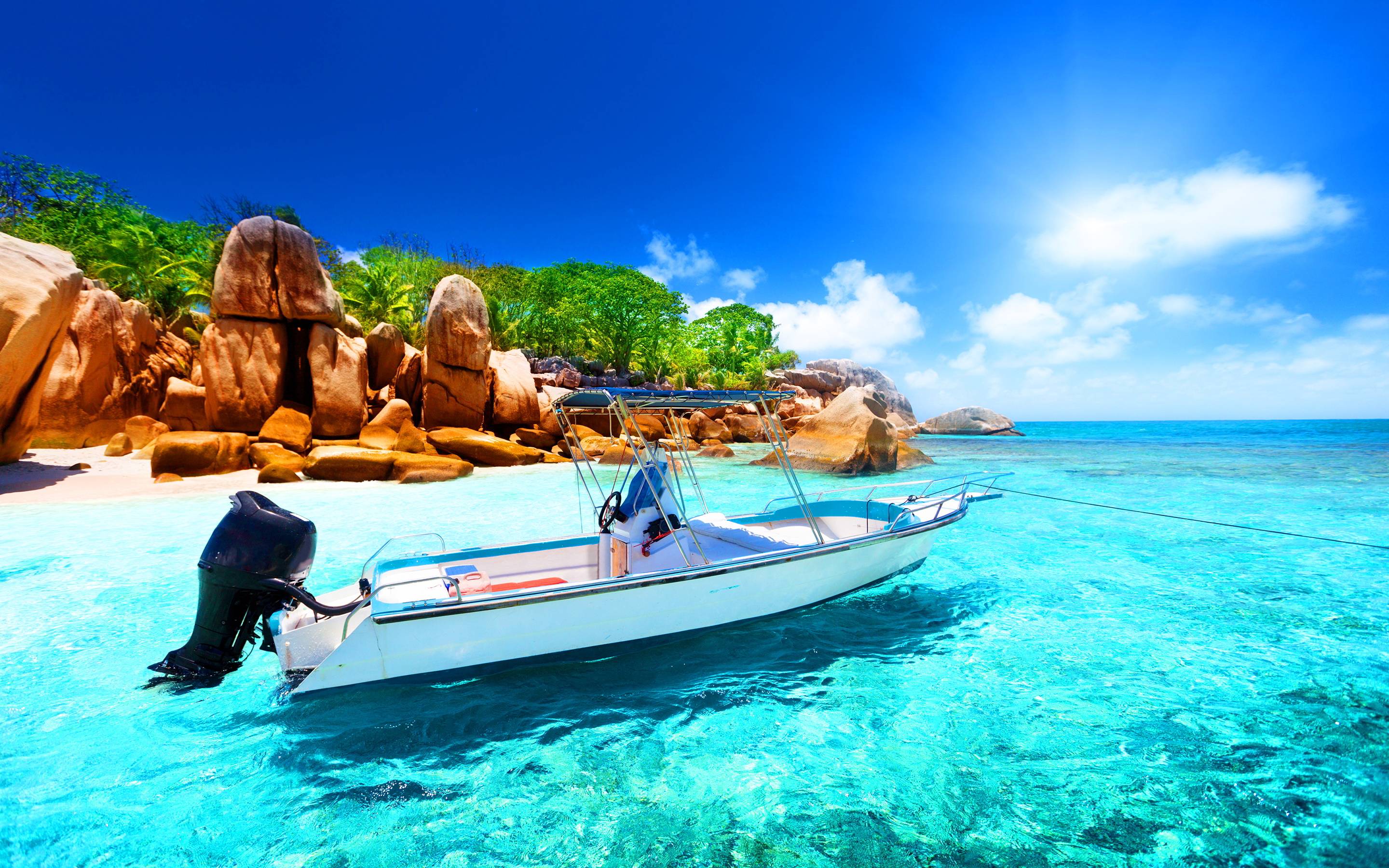2880x1800 Seychelles Wallpaper Beach Wallpaper