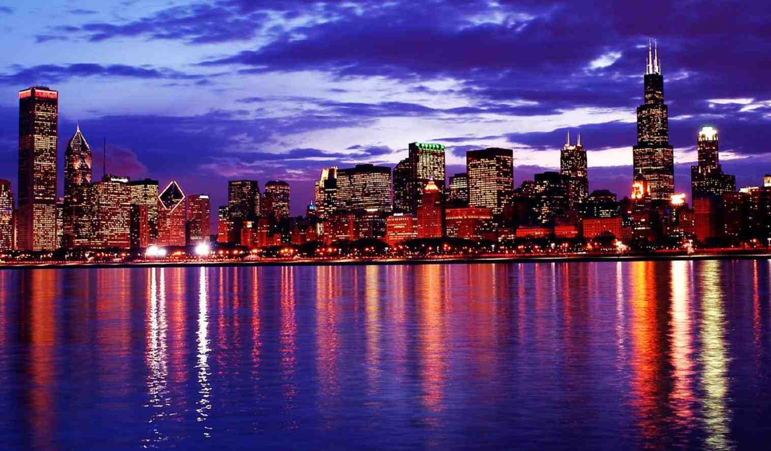 1517x887 chicago night skyline wallpaper