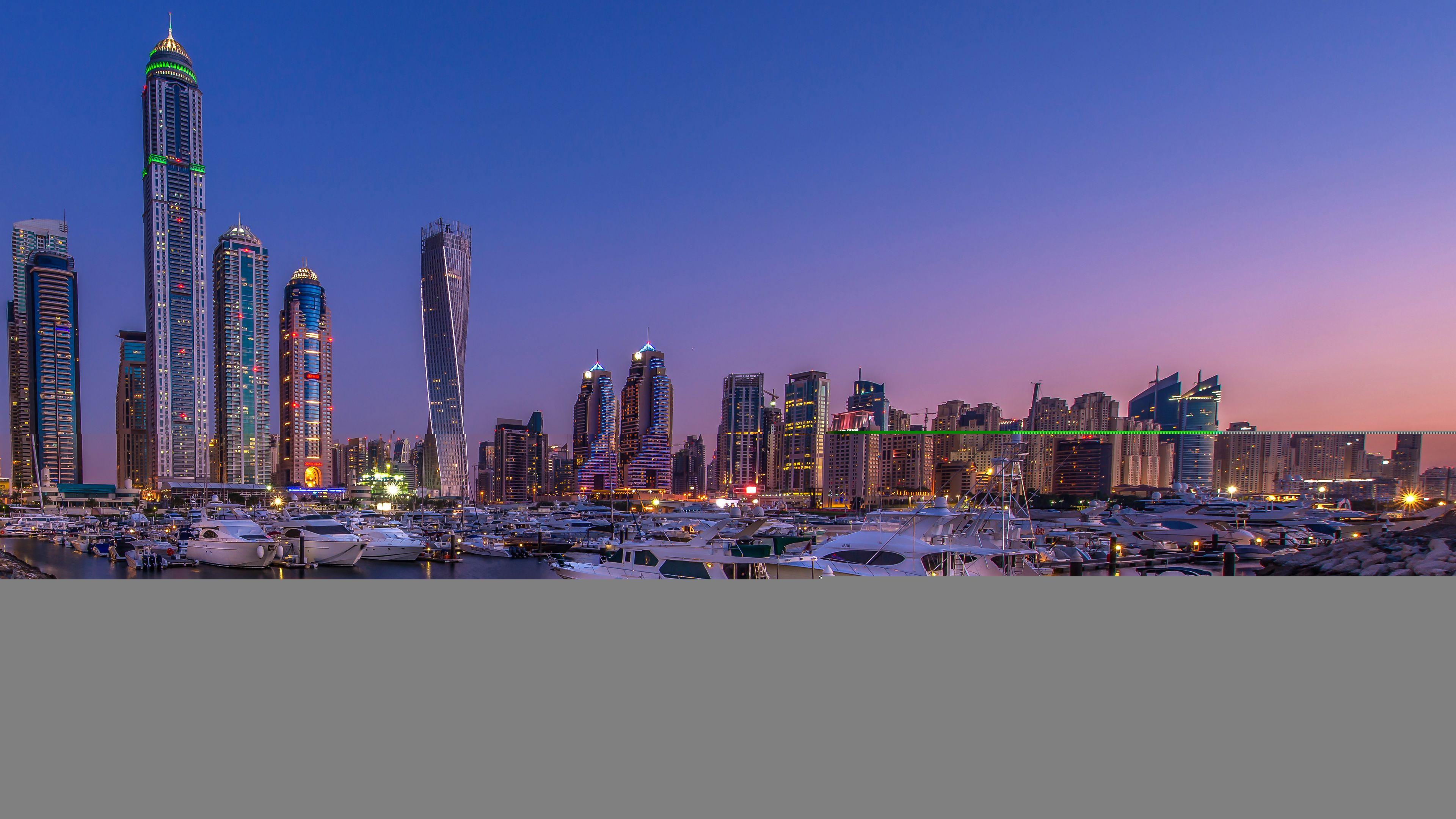 3840x2160 Dubai Desktop Wallpaper 4k Ultra HD 2 Skyline