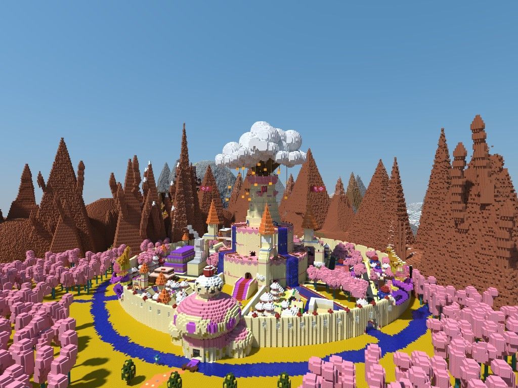1024x768 Adventure Time: The Land of Ooo by to5toi Minecraft Map