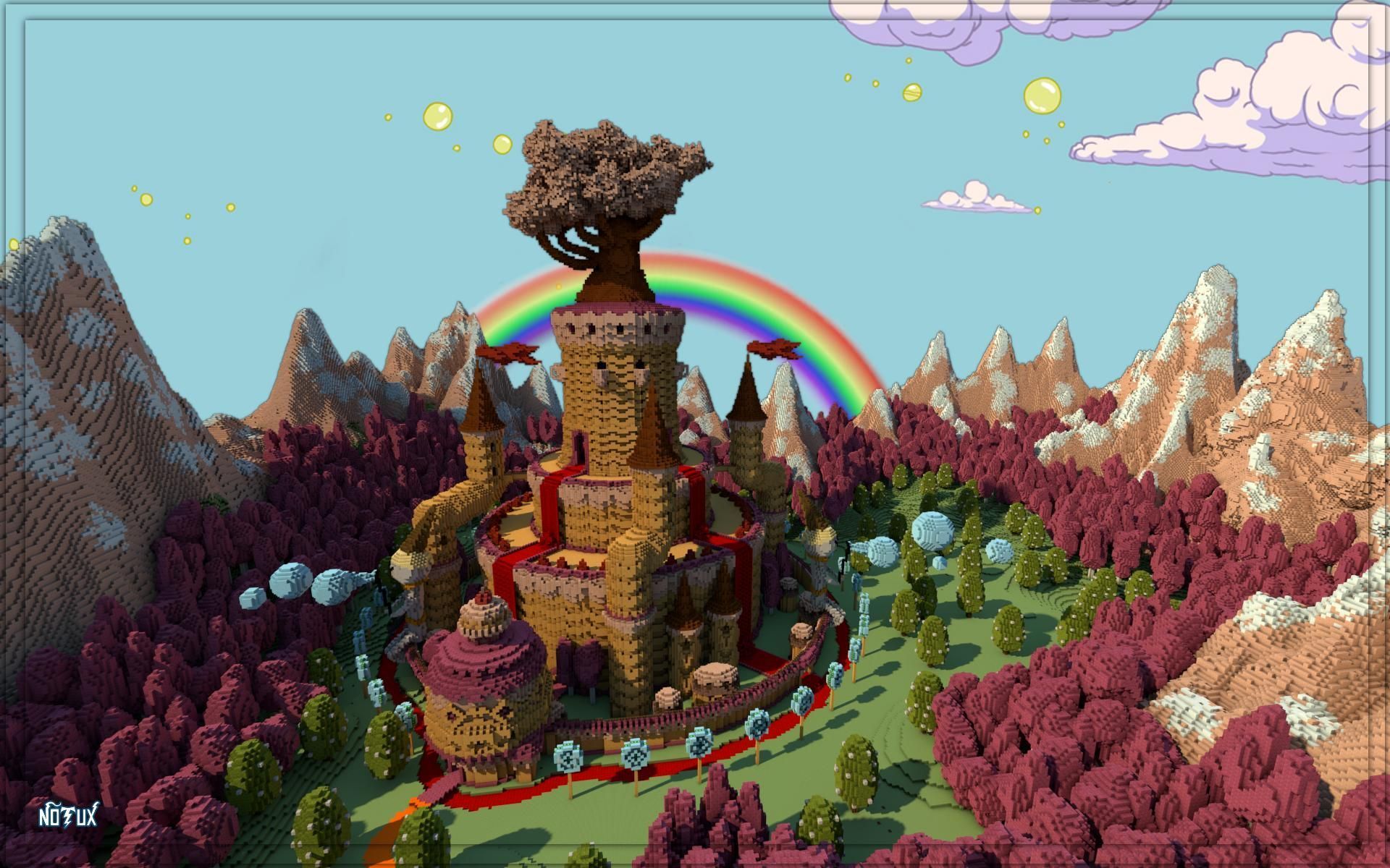1920x1200 adventure time background candy kingdom time, Minecraft, Adventure time background