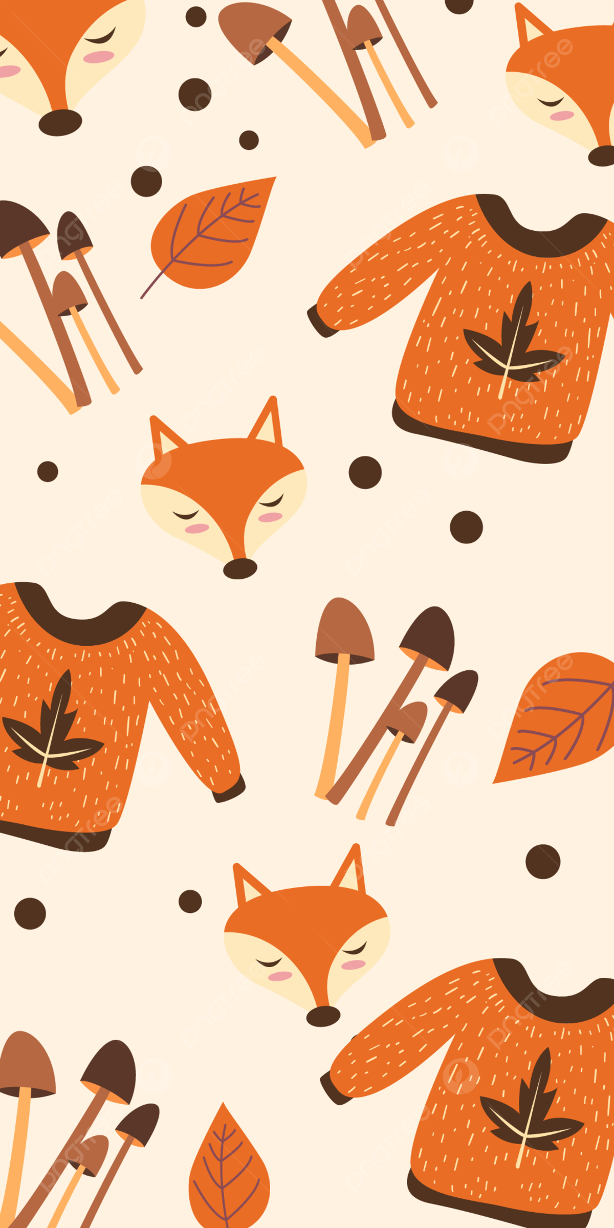 1200x2400 Free Wallpaper Of Autumn Pattern Background Wallpaper Image For Free Download