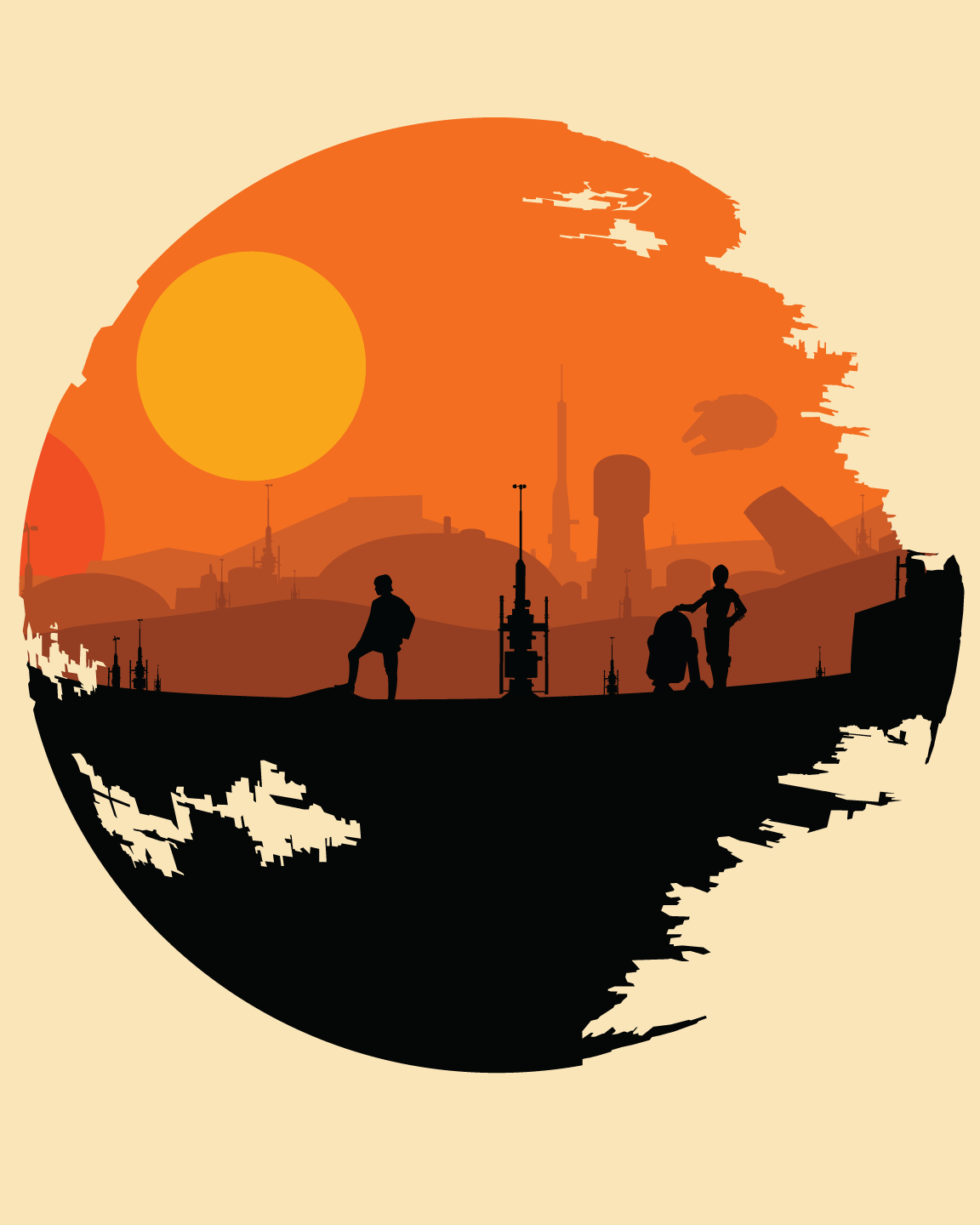 1152x1440 Star Wars Original Trilogy Art. Star wars painting, Star wars silhouette, Star wars drawings