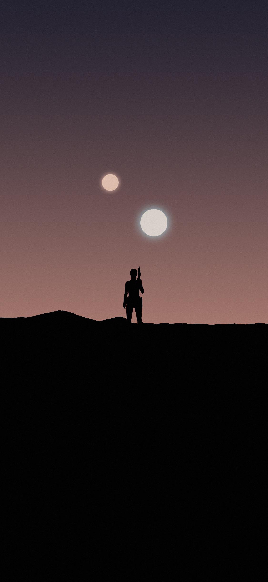 1125x2436 Star Wars wallpaper with Padme