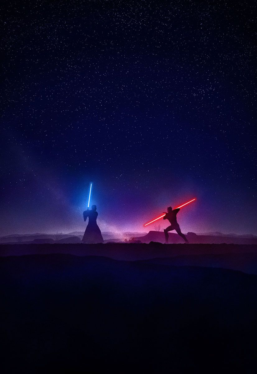 826x1200 Star Wars Silhouette Artwork
