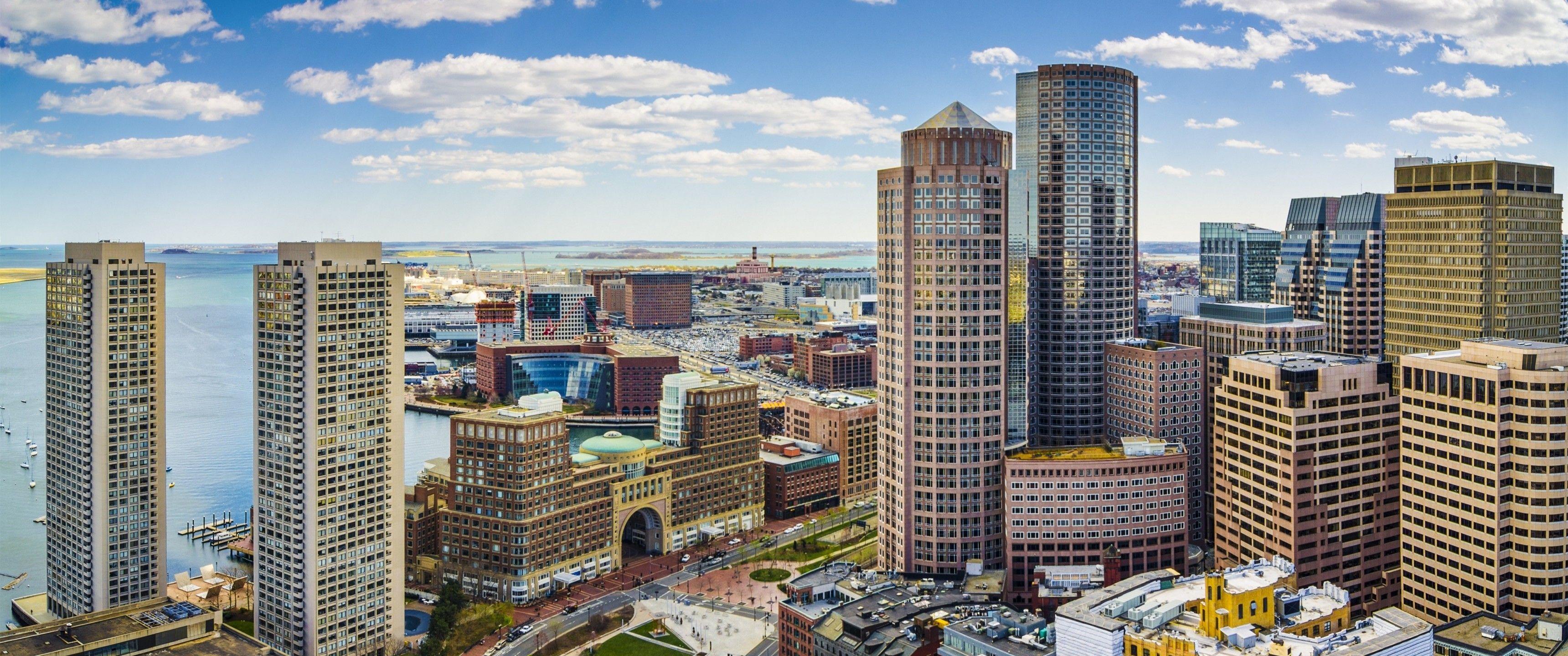 3440x1440 Download 3440x1440 Usa, Cityscape, Boston, Massachusetts
