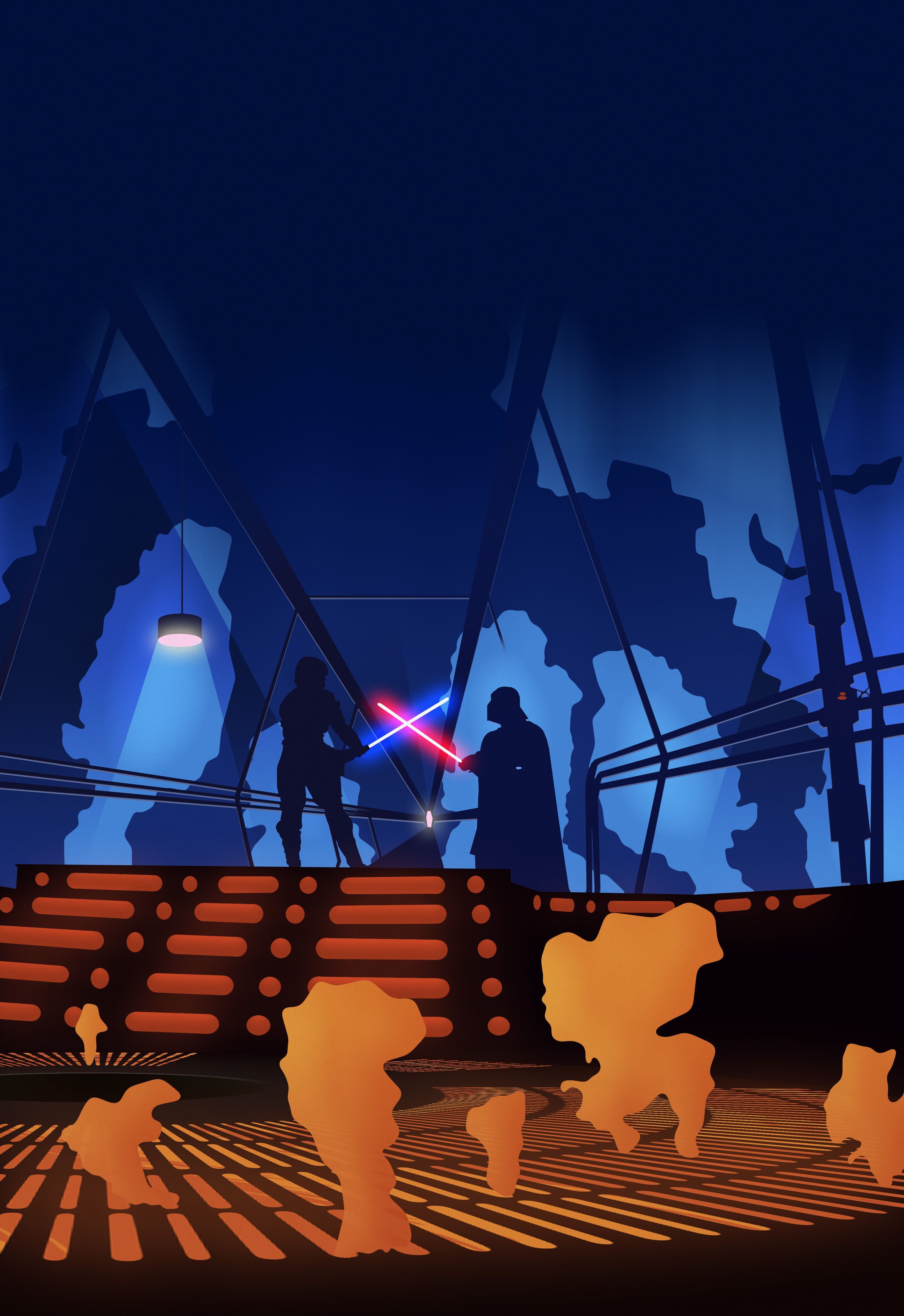3000x4367 Star Wars Illustration Minimal Wallpaper