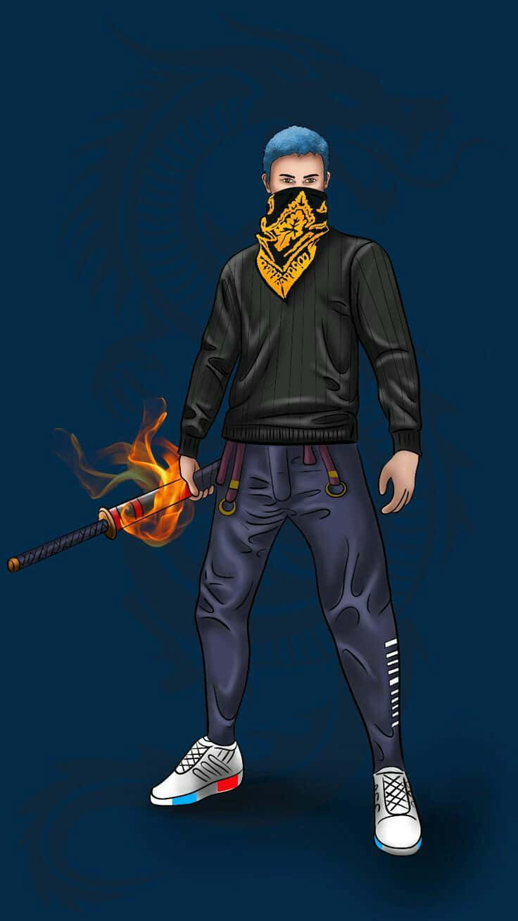 736x1308 Hip Hop Free Fire Wallpaper