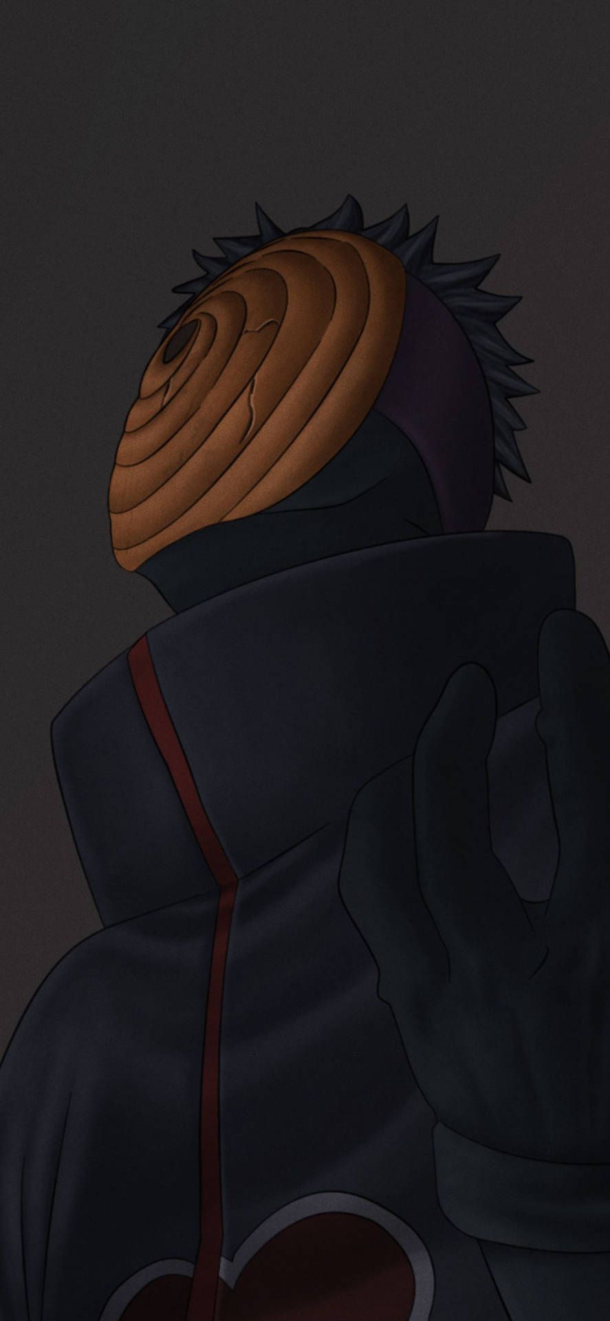 887x1920 Download Obito Uchiha's loyalties lie with the Akatsuki Wallpaper
