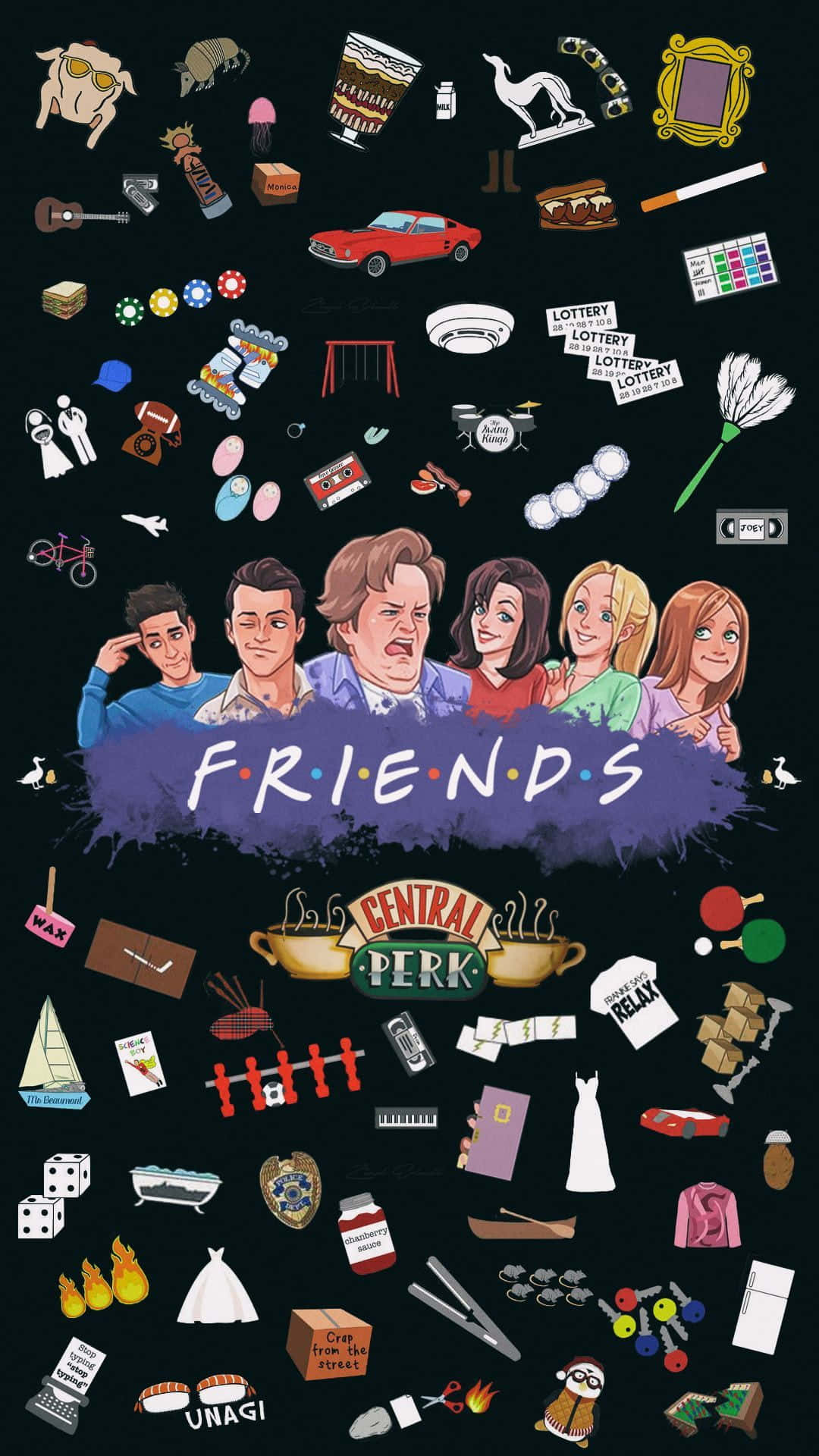 1080x1920 Download Friends iPhone Trinkets Wallpaper