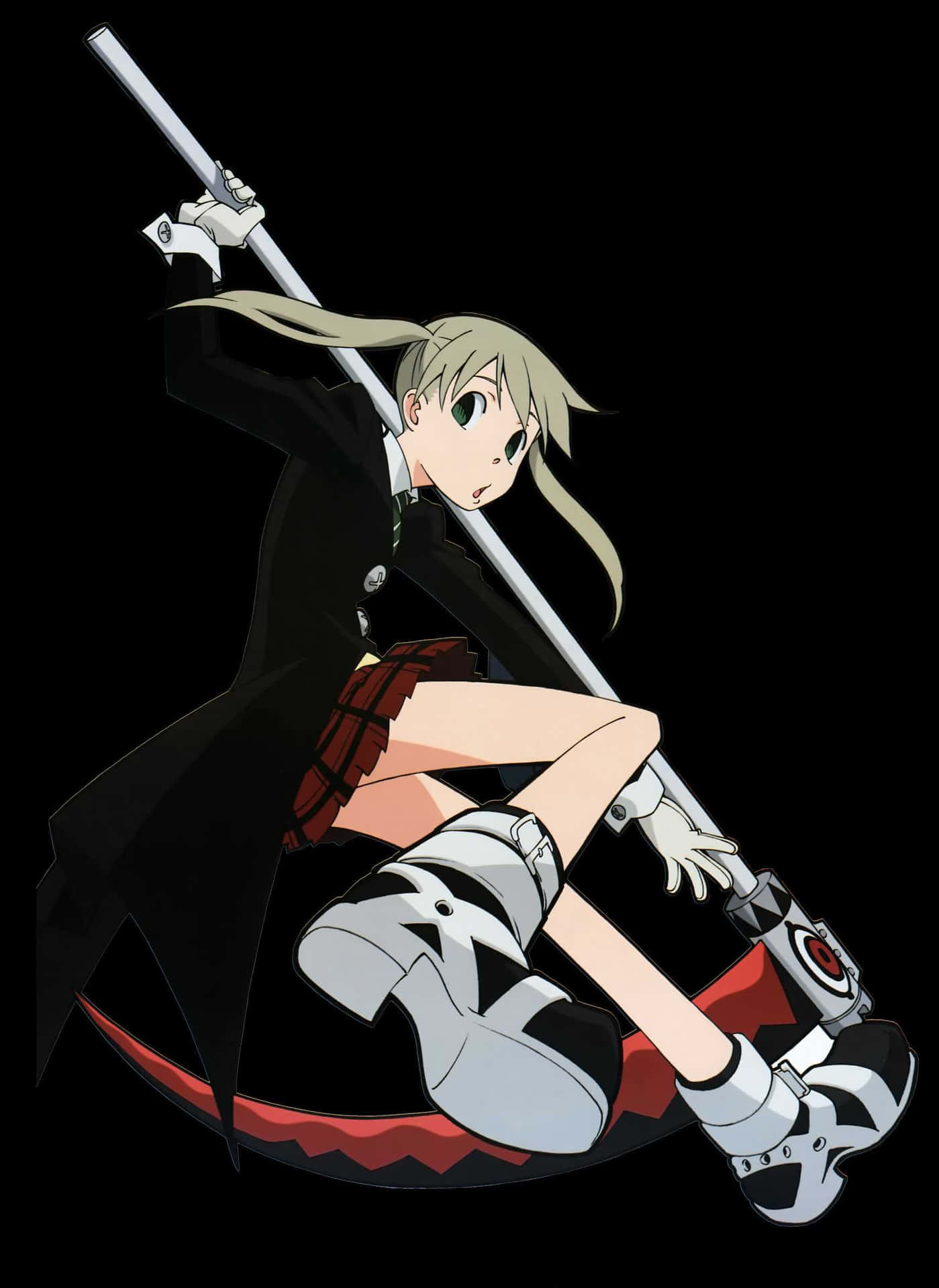 1399x1920 Download Maka Albarn, Soul Eater and their adventure for ultimate weapon Wallpaper