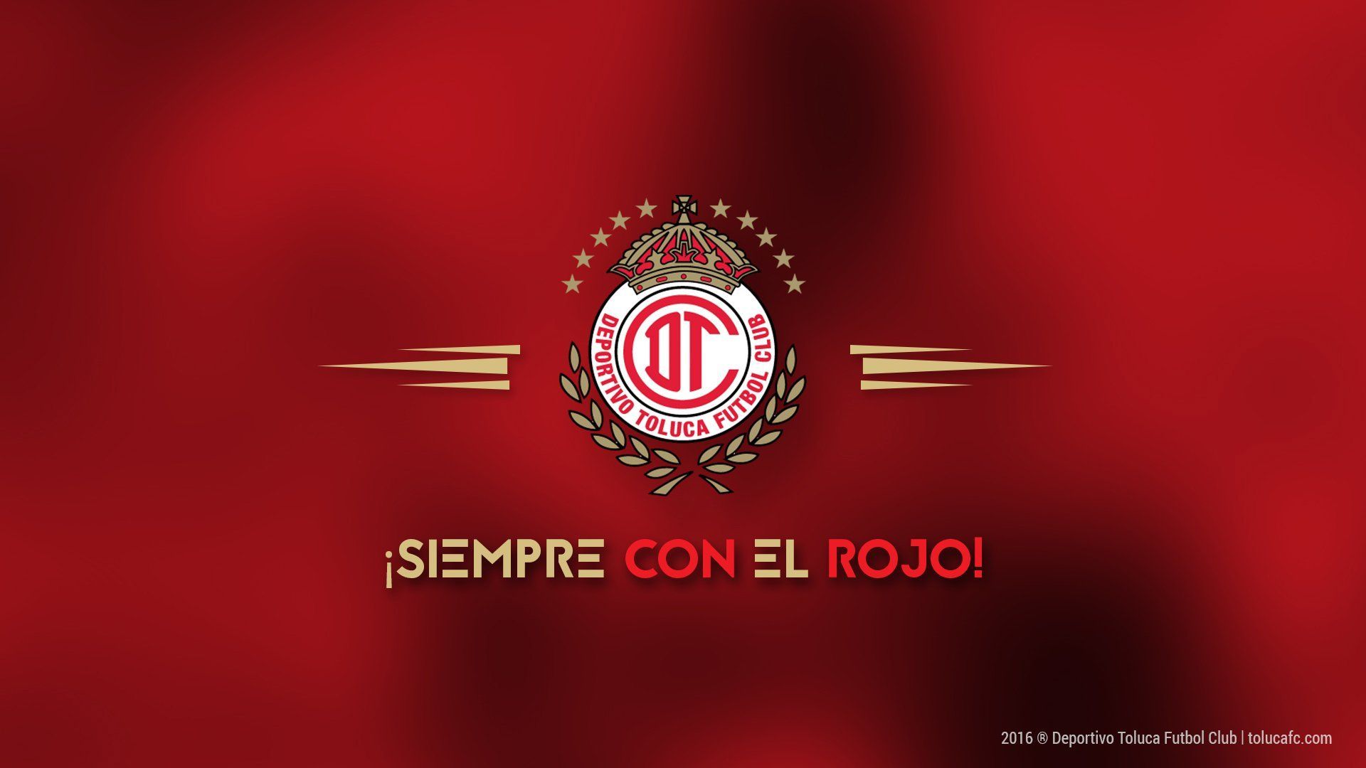 1920x1080 Toluca FC on X: Martes de Wallpaper. #SiempreconelRojo