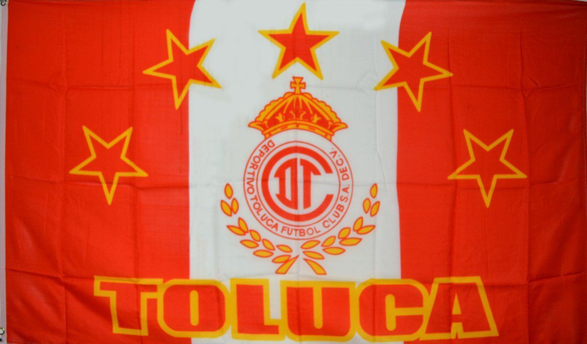 1200x704 Amazon.com : ACCmall Club Toluca 3 ft x 5 ft Mexican Soccer Futbol Flag World 3'x5' Polyester Banner Flags : Patio, Lawn & Garden