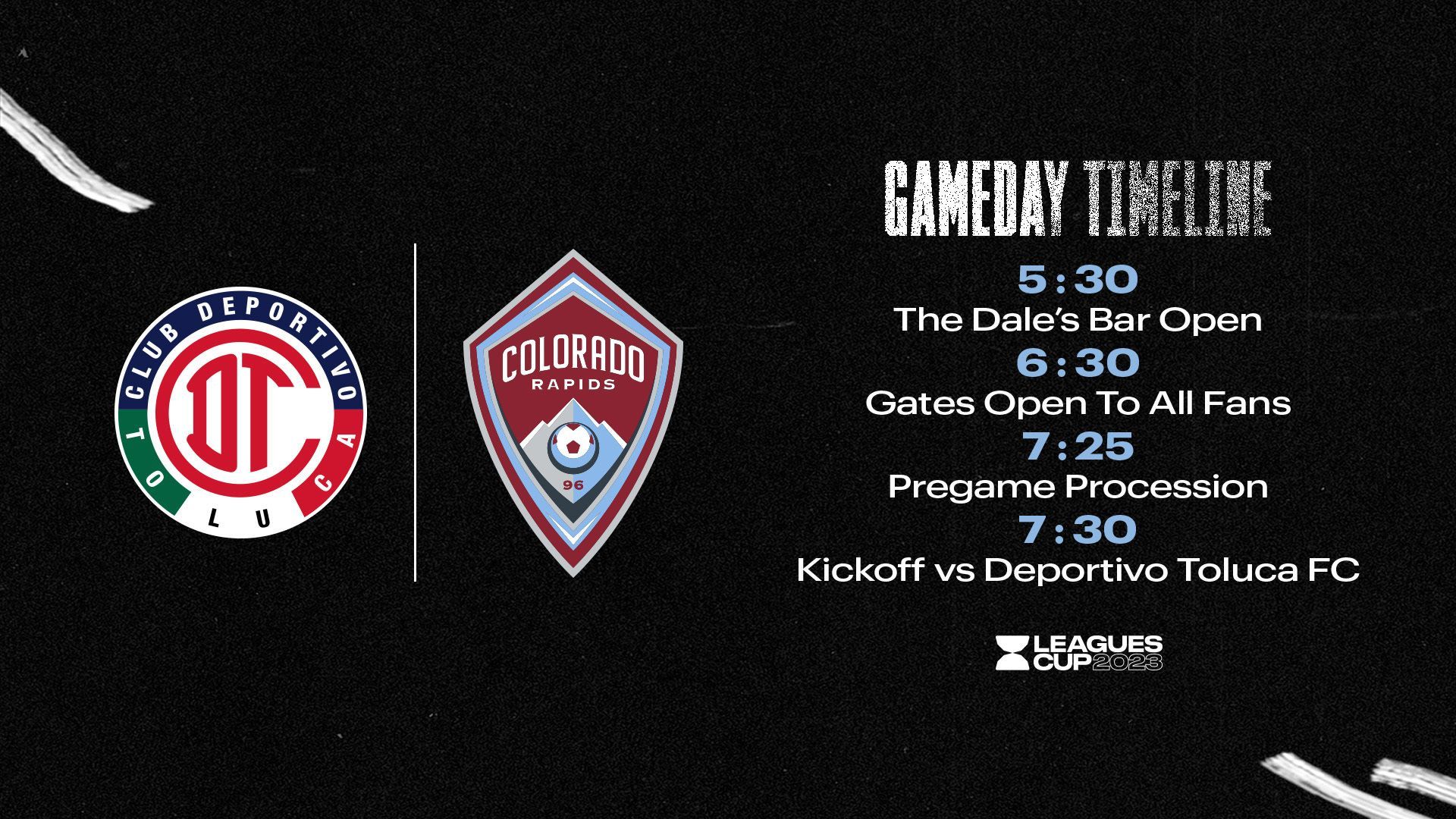 1920x1080 Gameday Guide. Your complete guide to the Rapids' Leagues Cup matchup with Deportivo Toluca F.C