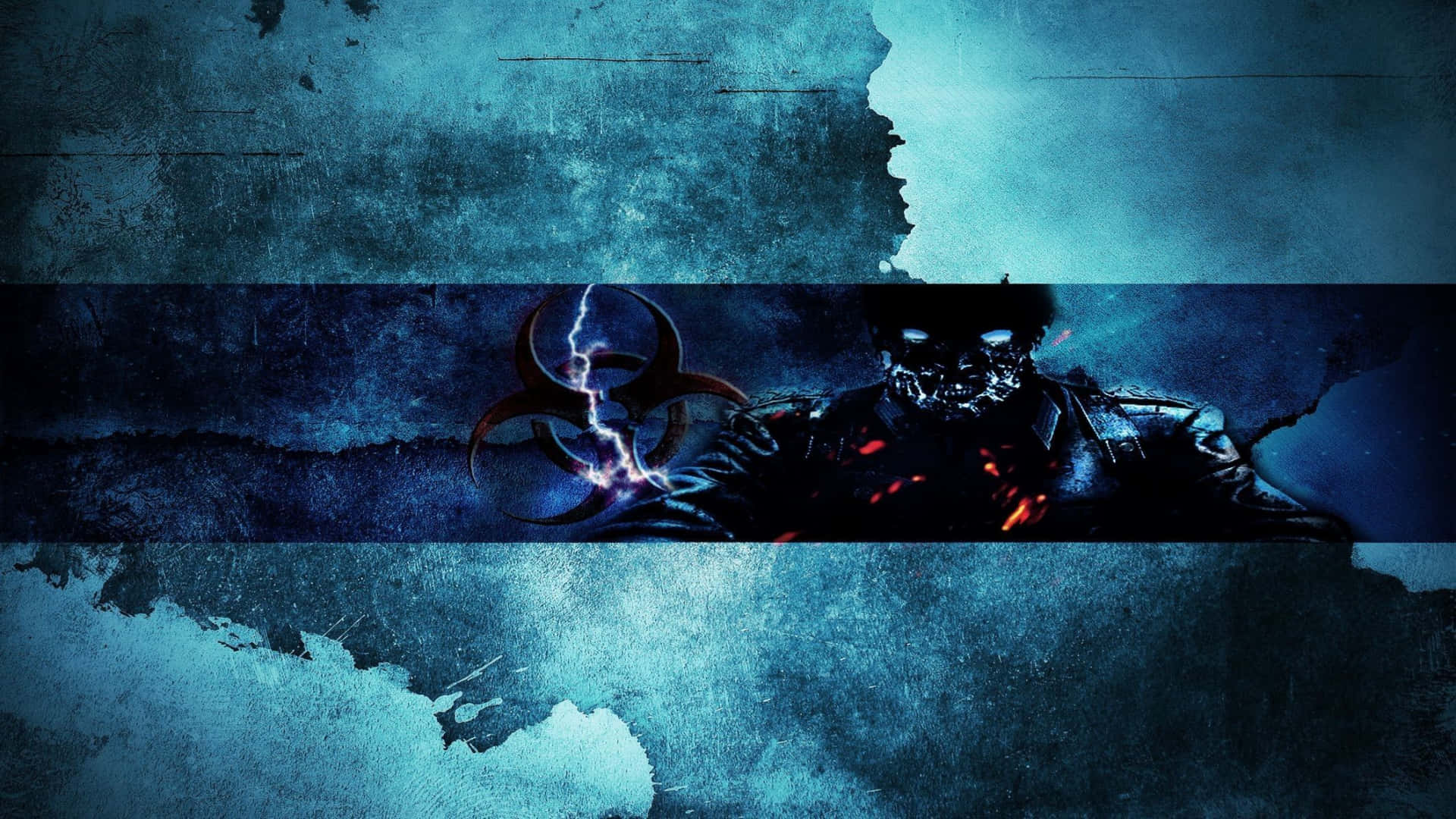 1920x1080 Download A Blue Background With A Man In A Blue Shirt Wallpaper