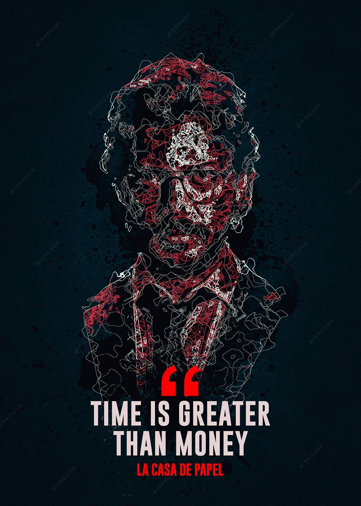 1371x1920 Download Money Heist Professor Quote Wallpaper