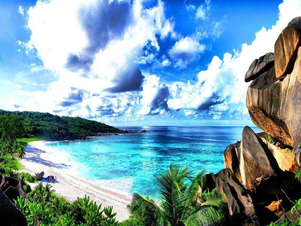 1024x768 Seychelles Wallpaper