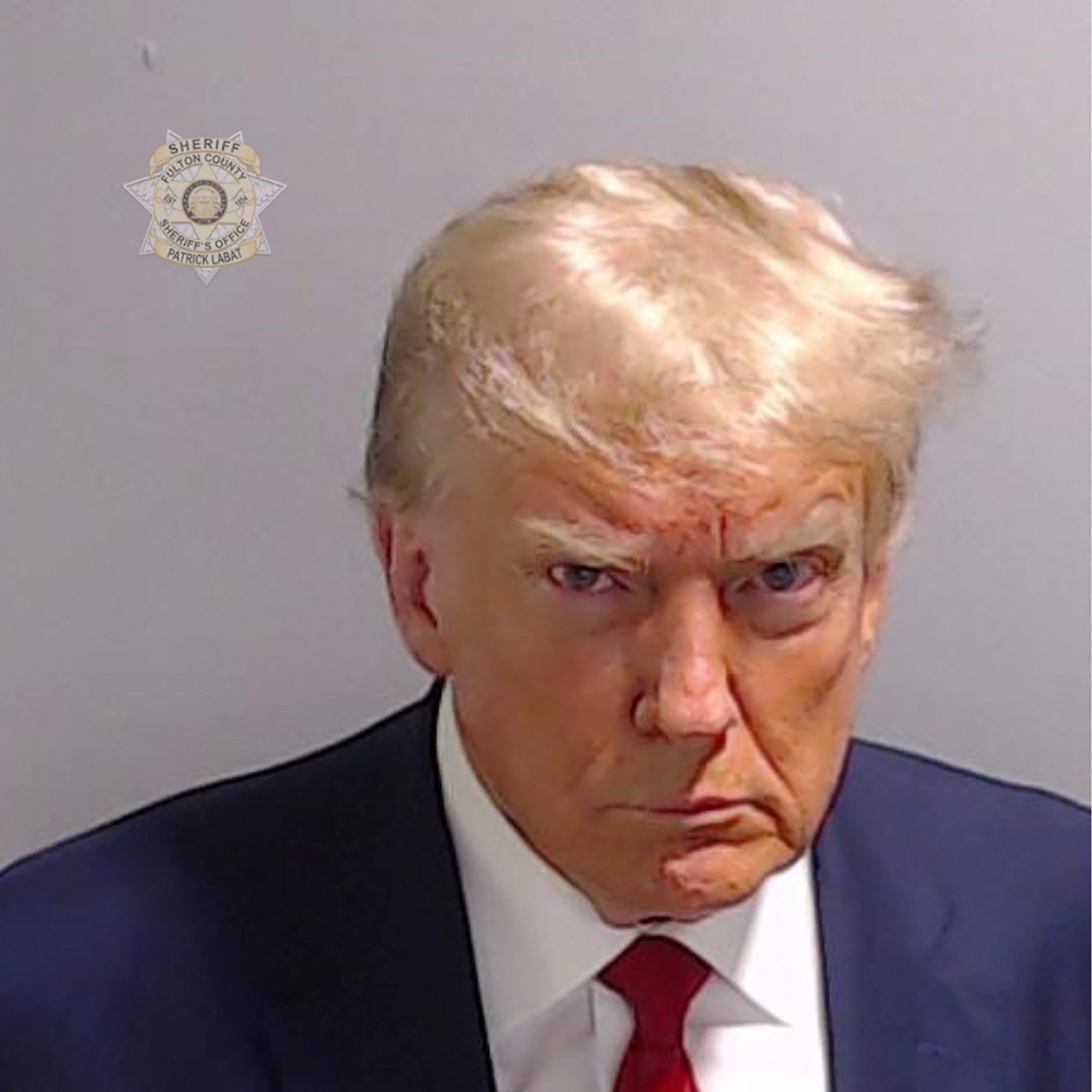 2560x2560 Trump's Mug Shot Is His True Presidential Portrait. The New Yorker