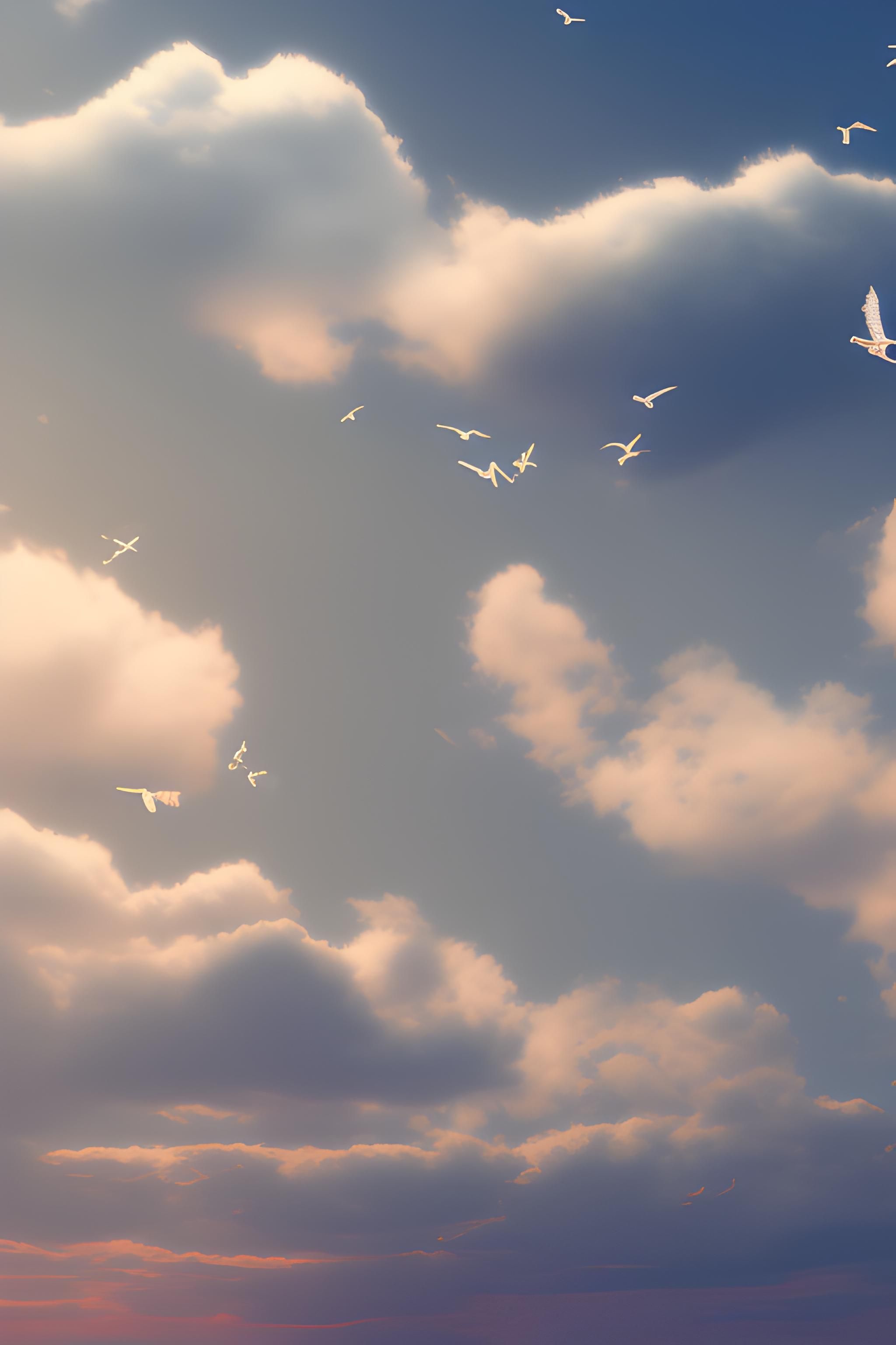 2048x3072 taylor swift background, blue skies, grainy picture, vintage, with white birds